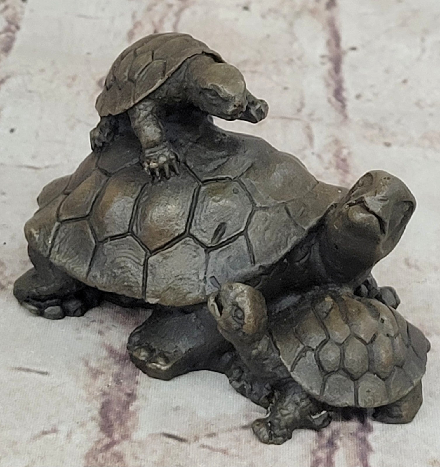 Handcrafted bronze sculpture SALE Collectible Tortoise Turtle Snapping Vienna
