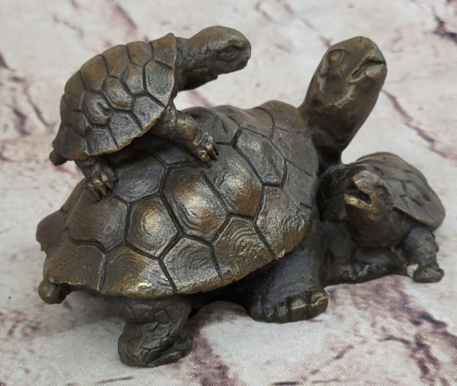 Handcrafted bronze sculpture SALE Collectible Tortoise Turtle Snapping Vienna