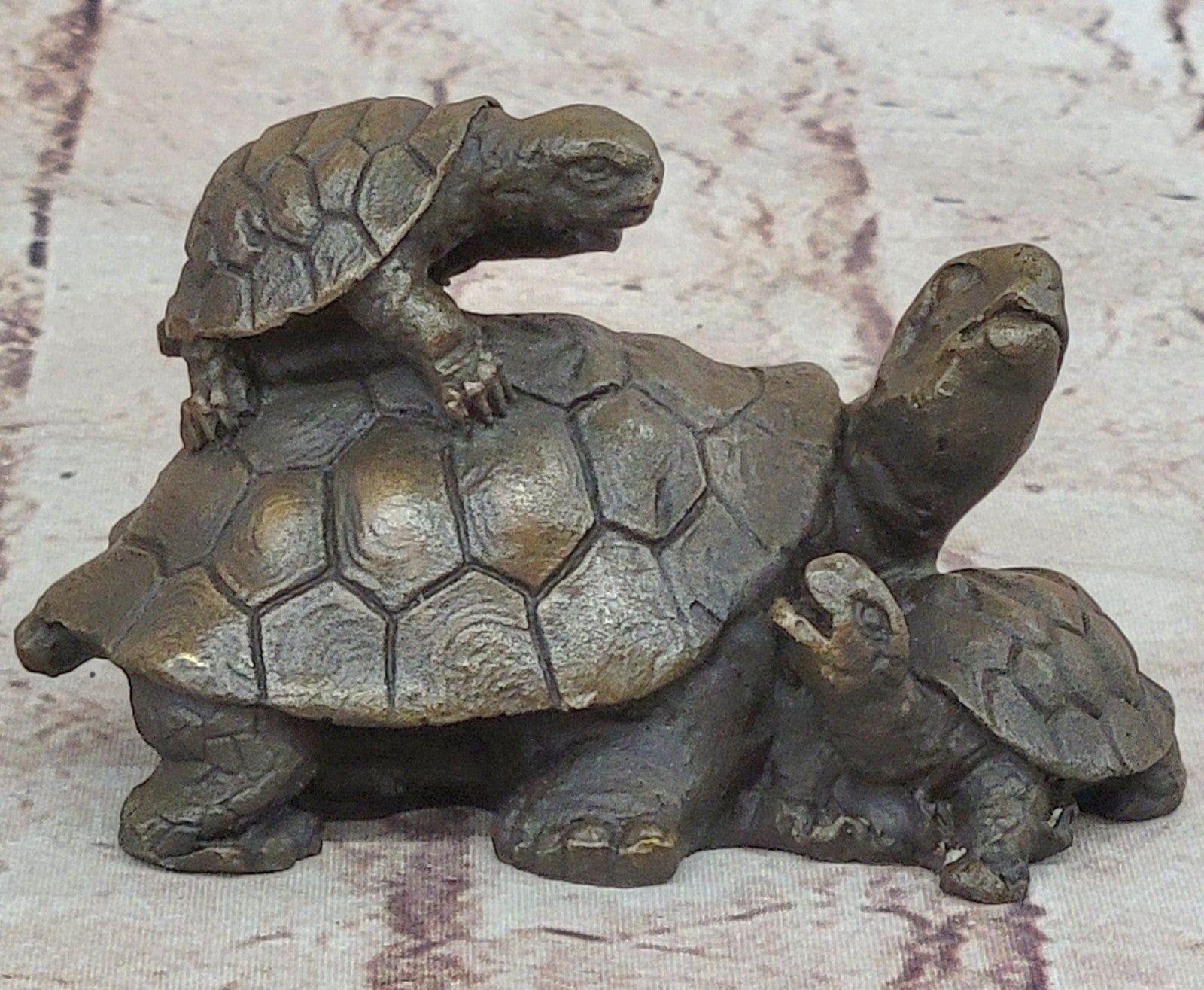 Handcrafted bronze sculpture SALE Collectible Tortoise Turtle Snapping Vienna