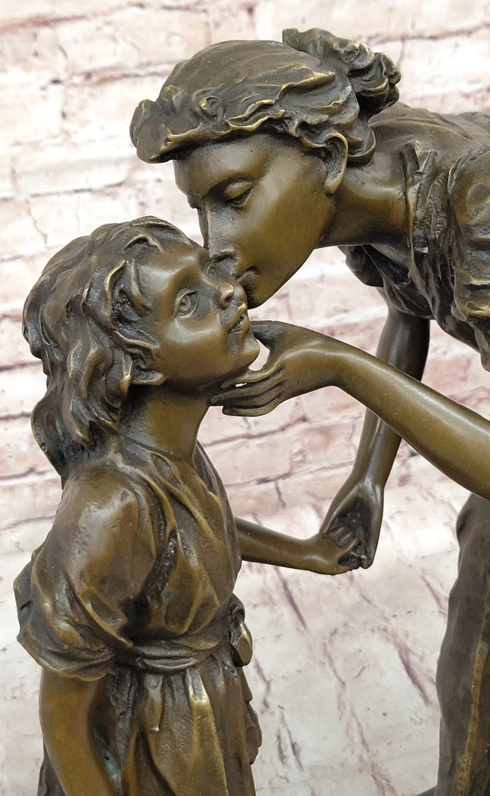 MENE "Mother and Child" ART BRONZE SCULPTURE SIGNED, Collector Decor Sale