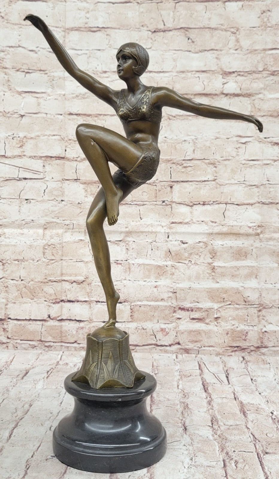 Bronze Sculpture, Hand Made Statue Abstract GIA CHIPARUS SOLID ABSTRACT Bg Gift