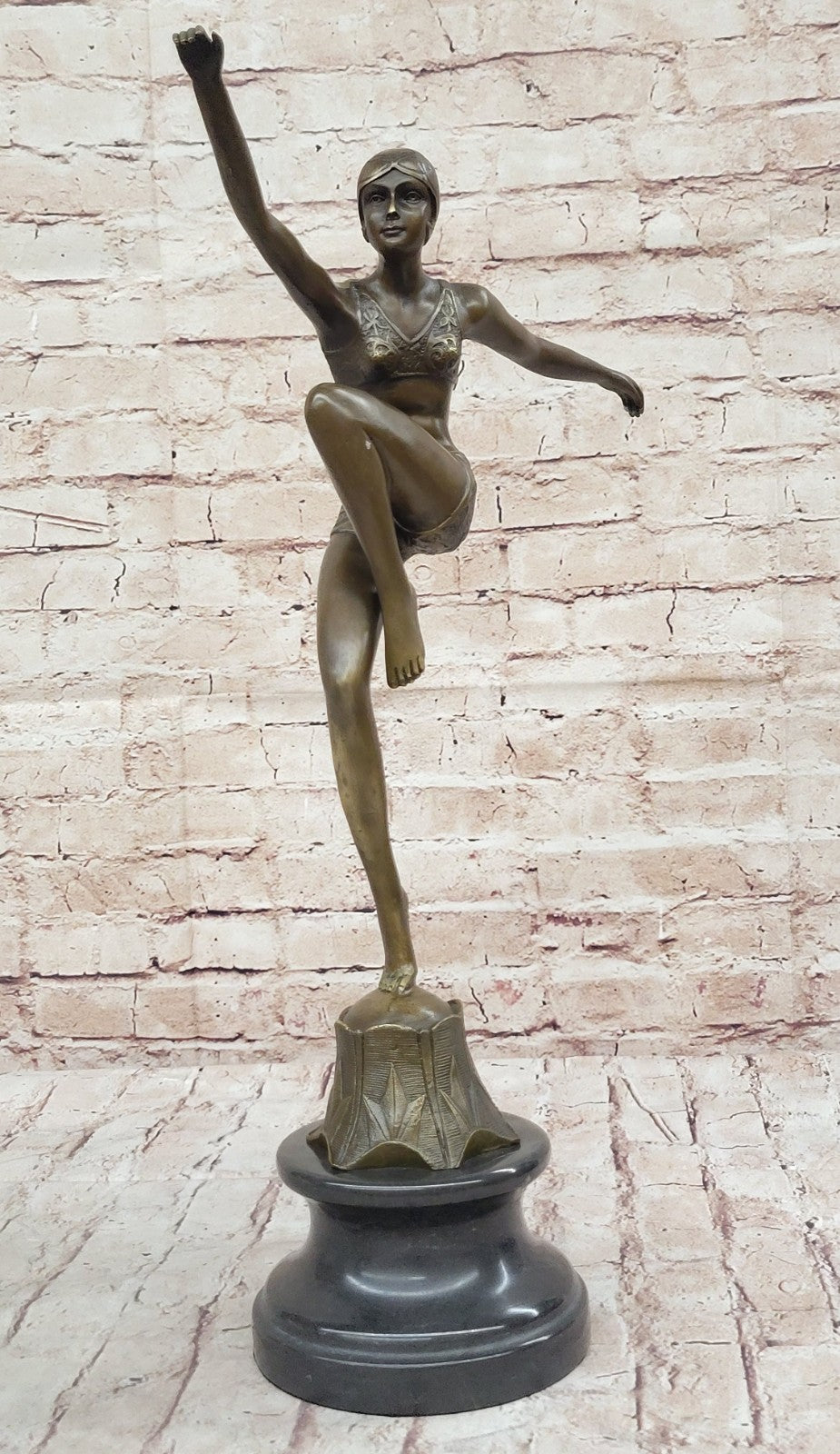 Bronze Sculpture, Hand Made Statue Abstract GIA CHIPARUS SOLID ABSTRACT Bg Gift