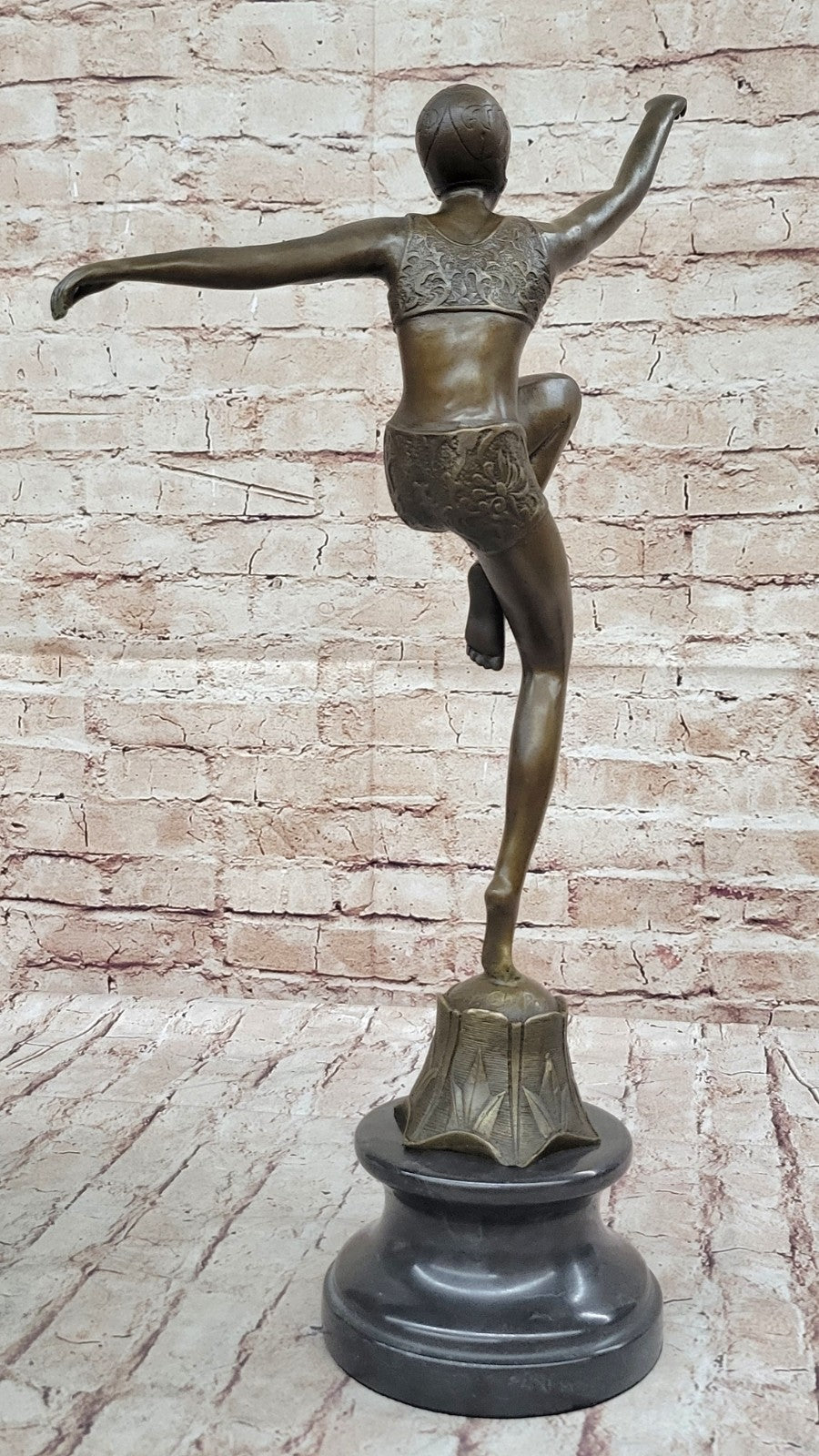 Bronze Sculpture, Hand Made Statue Abstract GIA CHIPARUS SOLID ABSTRACT Bg Gift