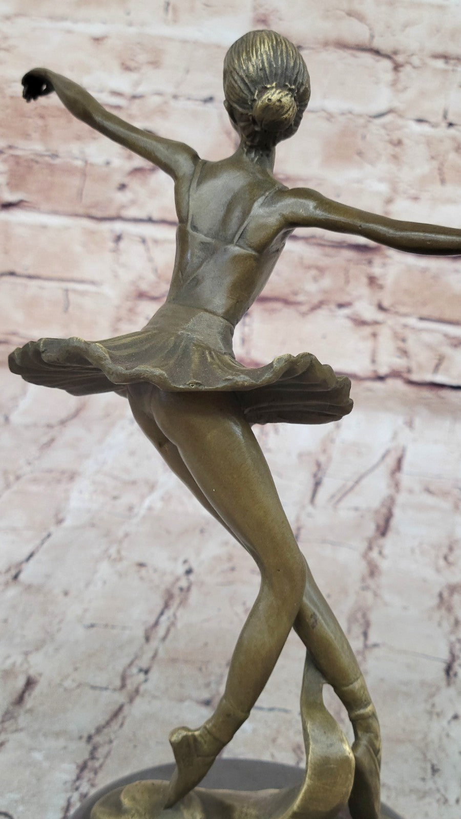 Handcrafted bronze sculpture SALE Marble Deco Nouveau Art Ballerina Prima