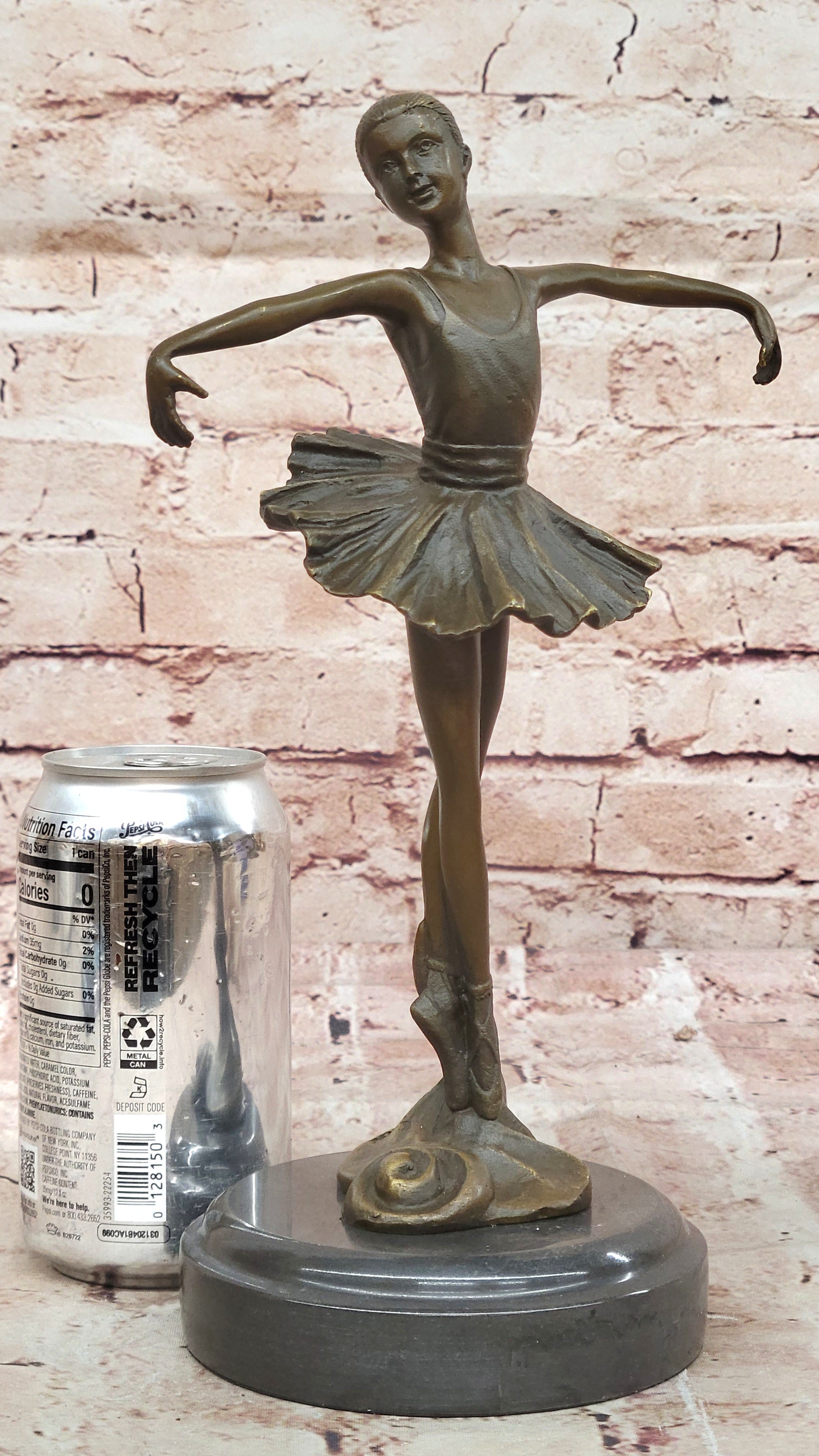 Bronze Statue Home Decor Original Milo Female Dancer Ballet Brown Ballerina
