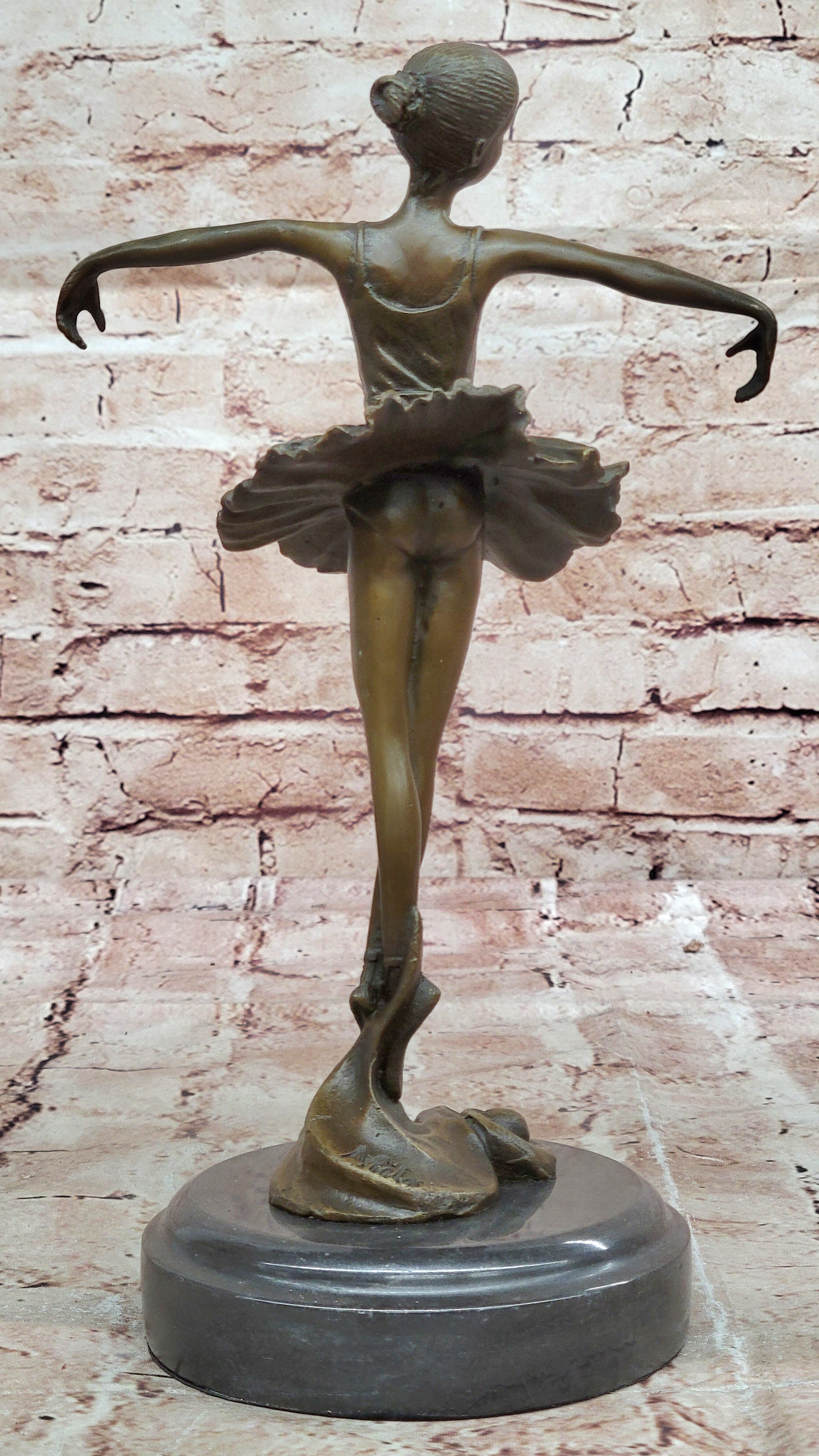 Bronze Statue Home Decor Original Milo Female Dancer Ballet Brown Ballerina