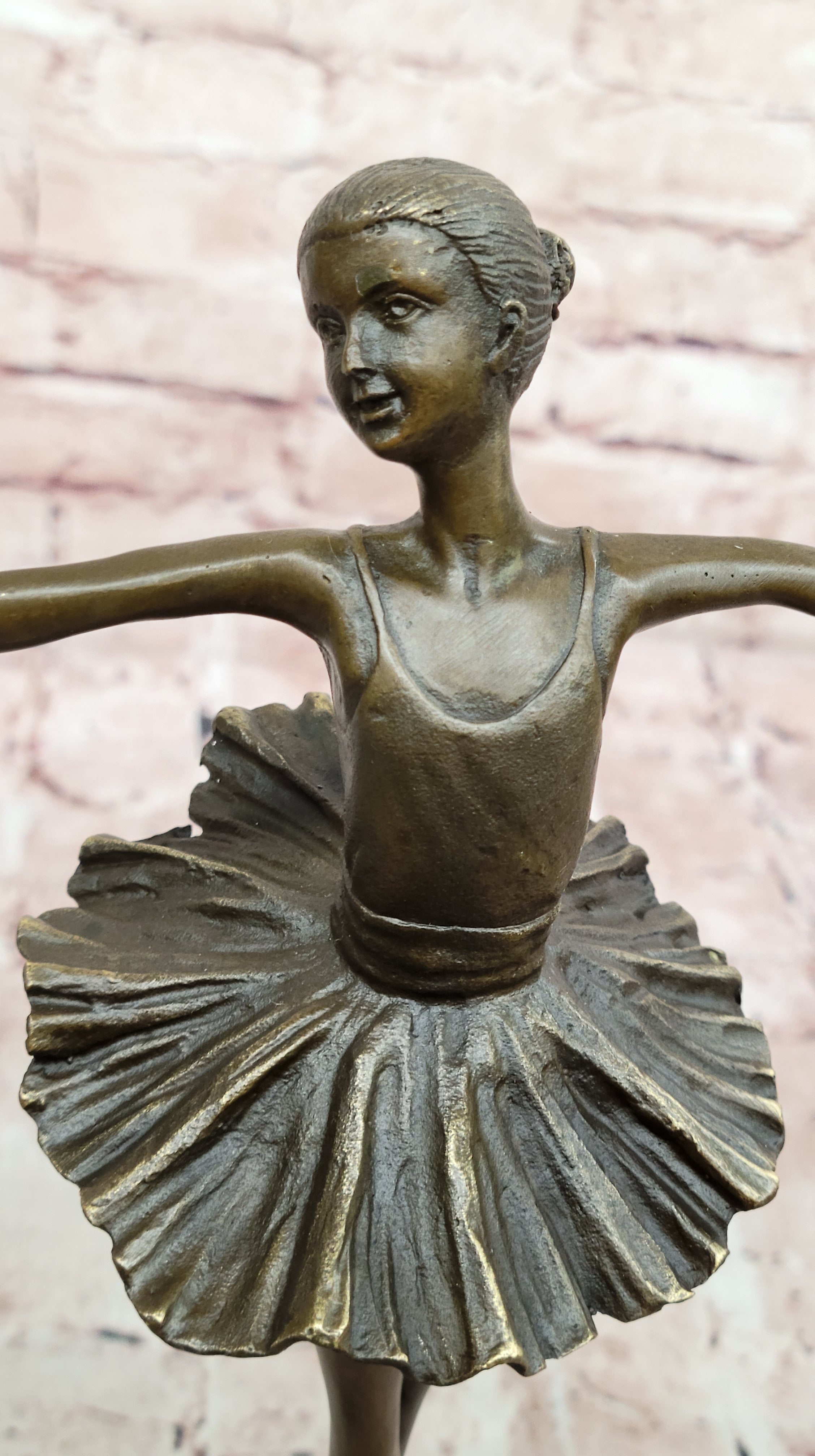 Bronze Statue Home Decor Original Milo Female Dancer Ballet Brown Ballerina