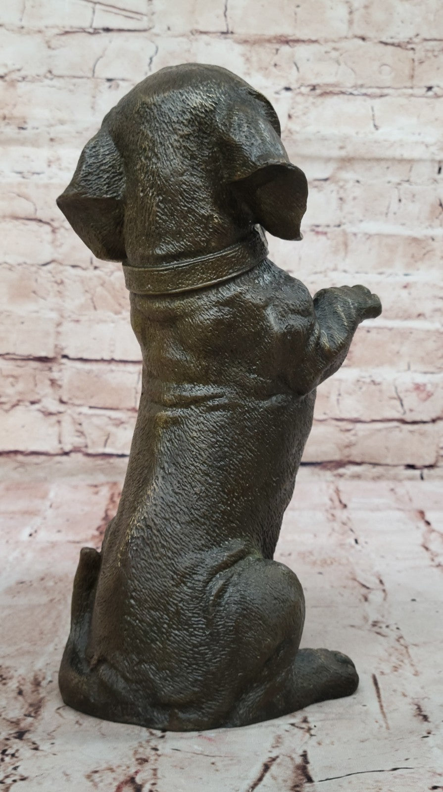 Large Playful Dachshunds Dog Breeder Bronze Sculpture Art Deco Statue Figurine