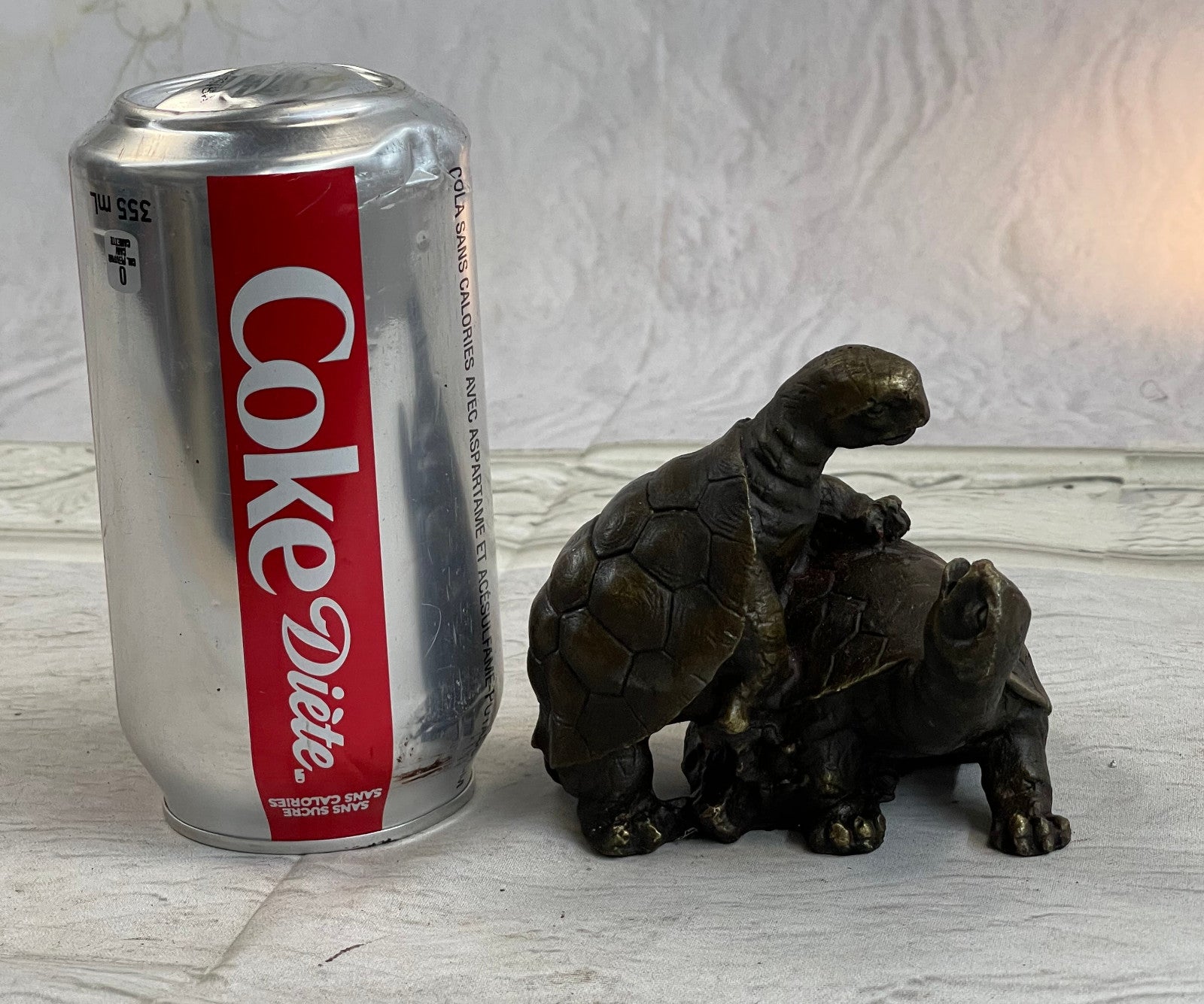 Handcrafted bronze sculpture SALE Art Yard Garden Reptile Turtle Box Figure ART