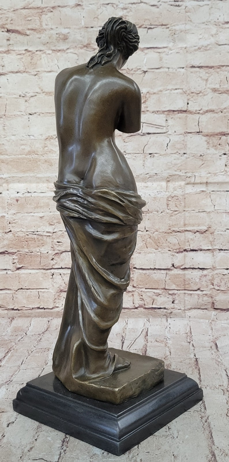 Nude Female Venus de Milo Bronze Sculpture Statue figure Art Deco Marble