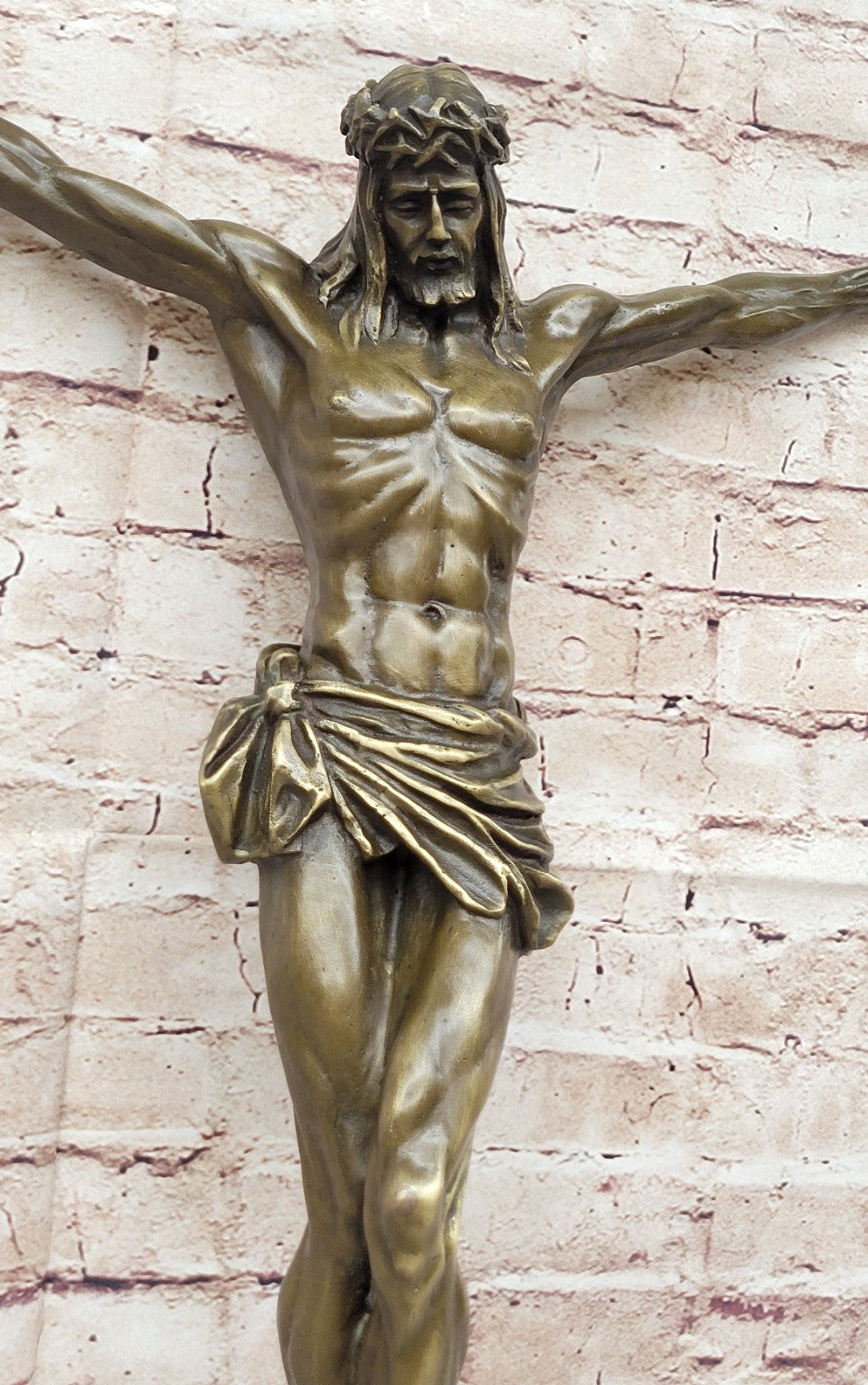 Crucifixion Cross of Jesus Christ Wall Sculpture Hot Cast Church Home Decor Sale