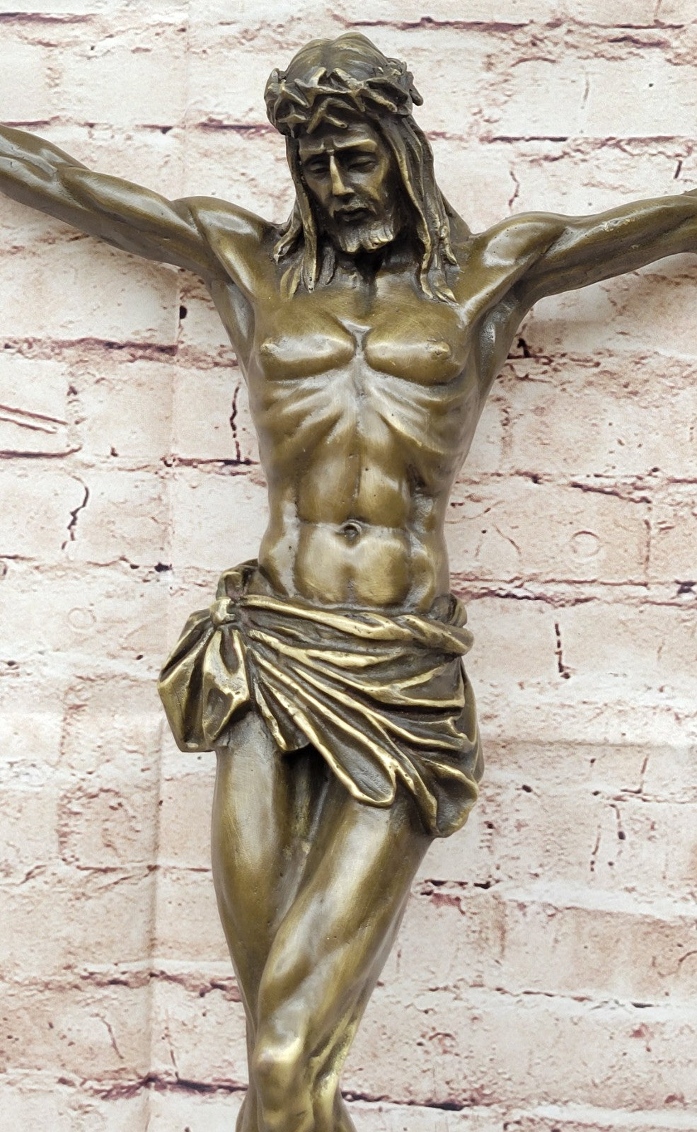 Crucifixion Cross of Jesus Christ Wall Sculpture Hot Cast Church Home Decor Sale