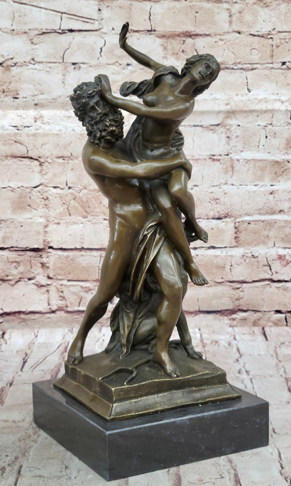 Handcrafted bronze sculpture SALE C & Persephone Hades, Of Classical