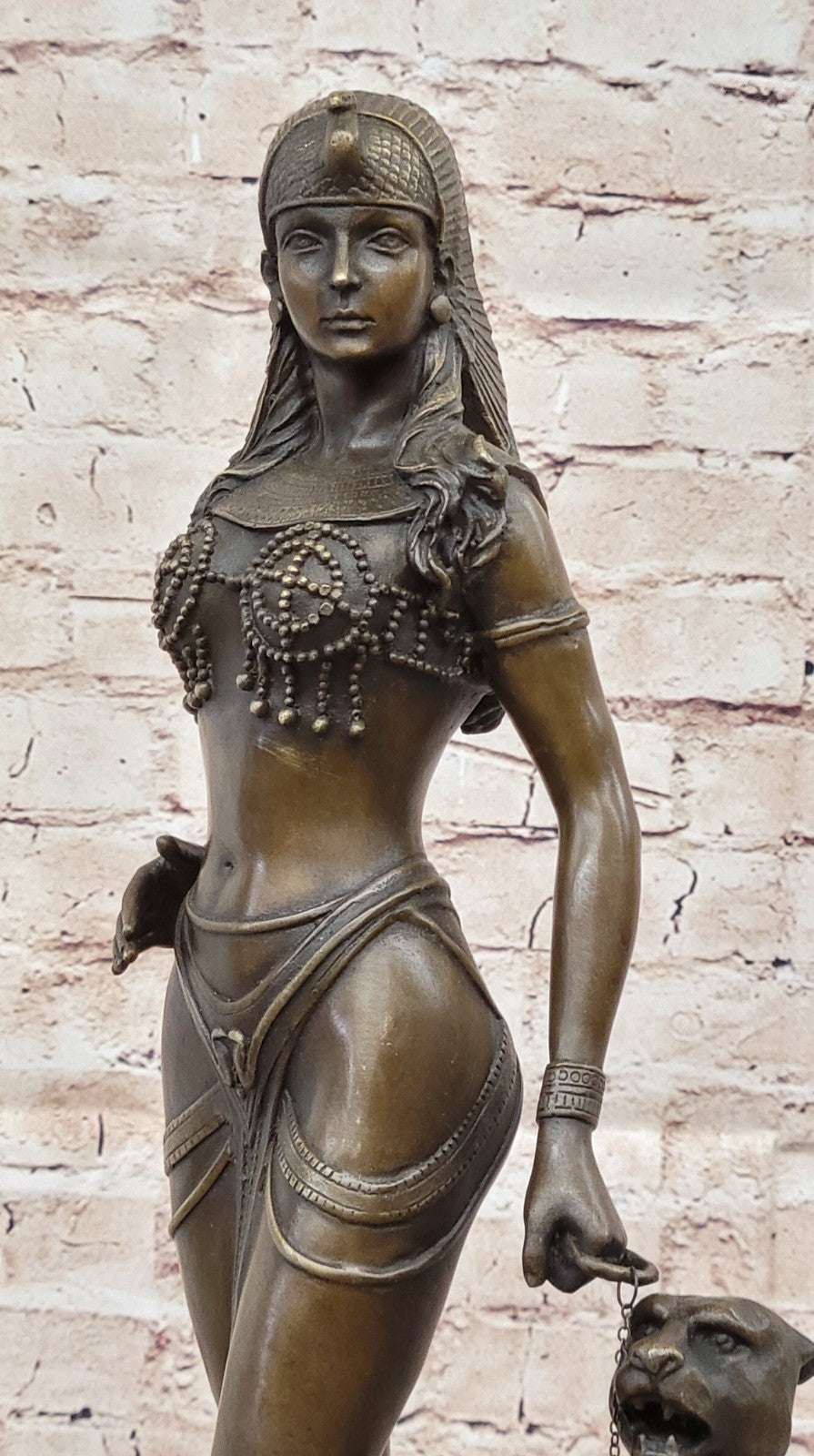 European Design Egyptian Panther Goddess Figurine Hot Cast Bronze Sculpture Sale