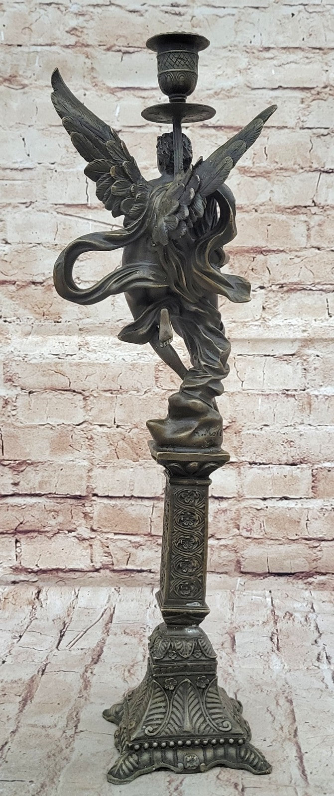 Nude Decor Marble Bronze Sculpture Angel " Psyche and Eros " Statue Figure Cupid