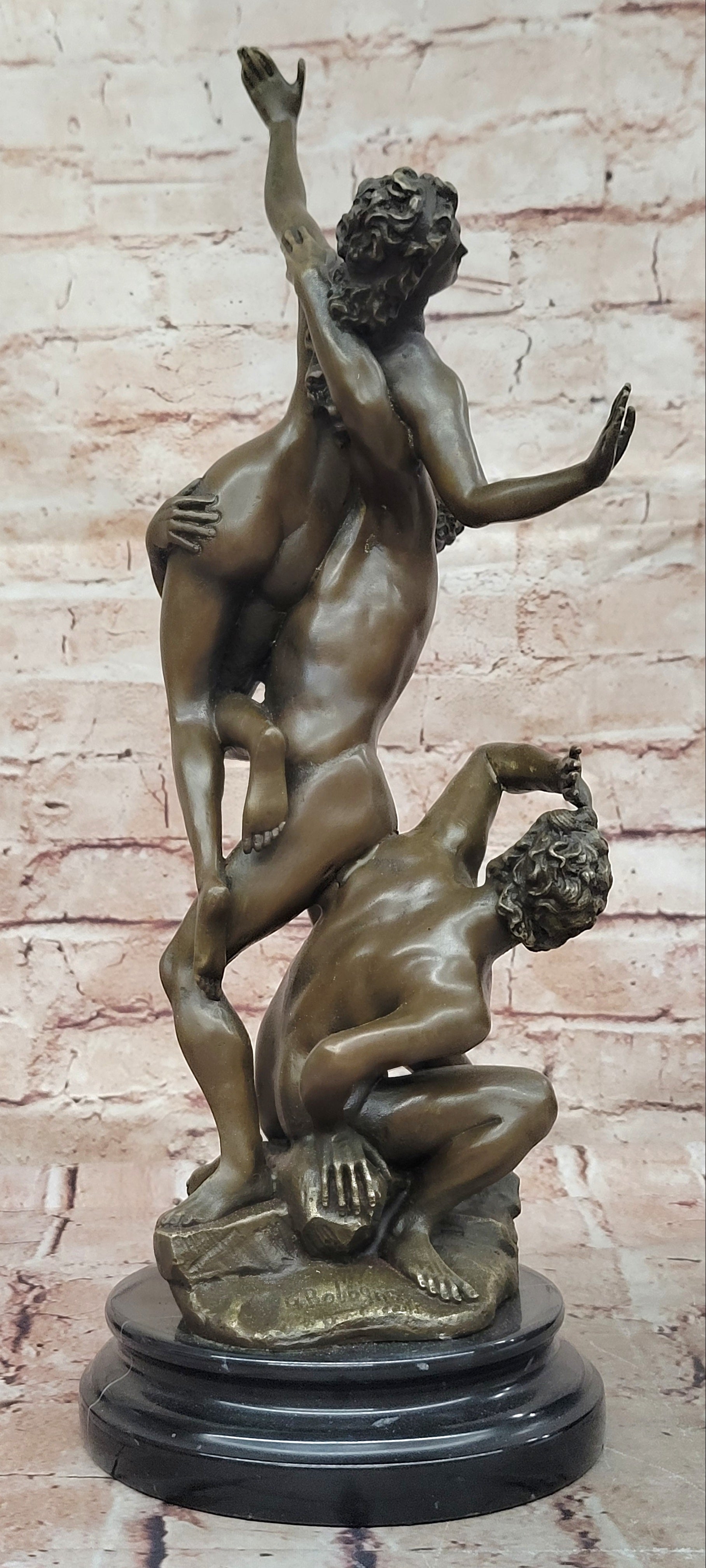 Abduction of Sabine Woman a Classic Hot Cast Bronze Sculpture Nude Naked Figure