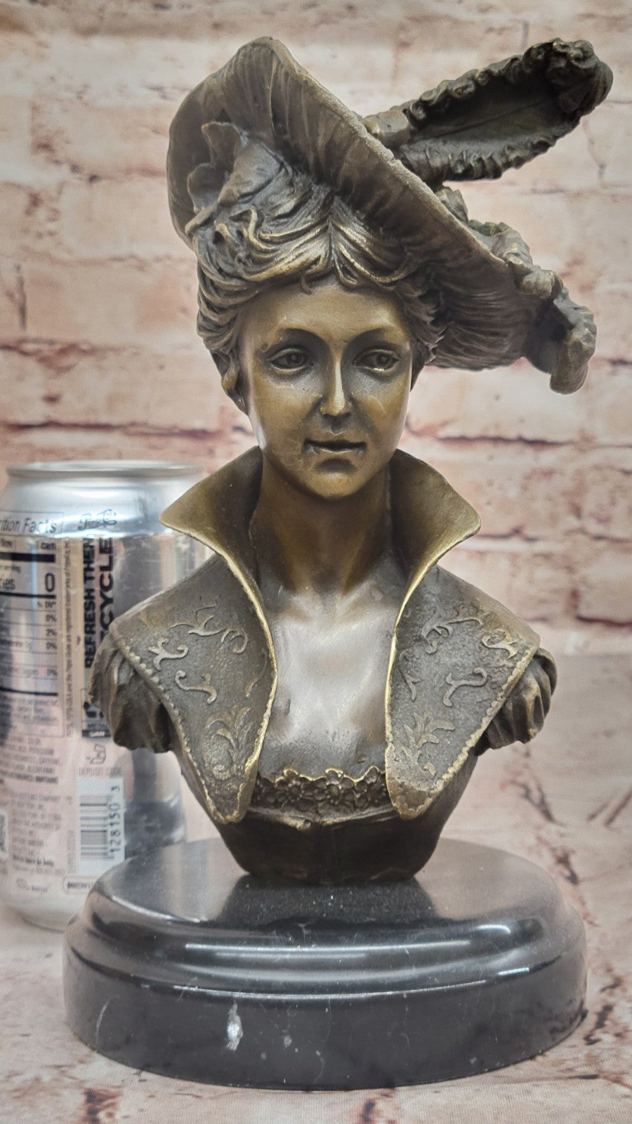 STUNNING GORGEOUS RARE ART DECO NOUVEAU "IRIS" BRONZE BUST GEROME SCULPTURE DEAL