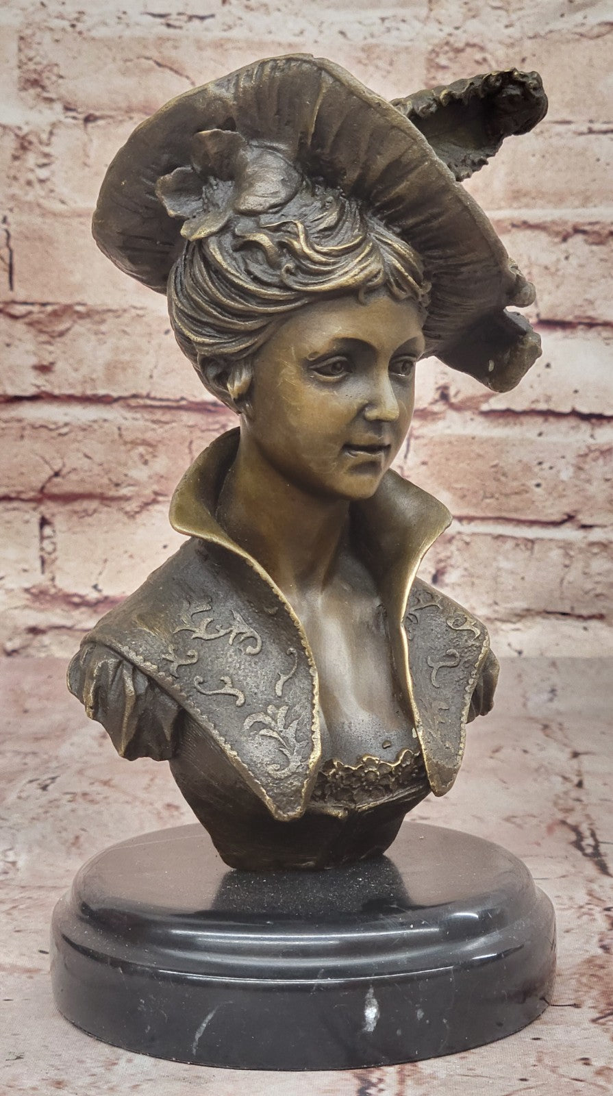 STUNNING GORGEOUS RARE ART DECO NOUVEAU "IRIS" BRONZE BUST GEROME SCULPTURE DEAL