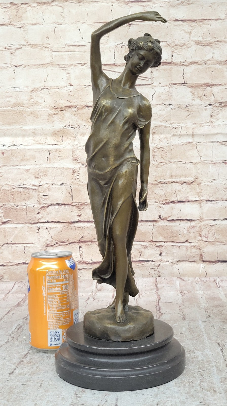 Art Deco Hand Made Classic Victorian Lady Girl woman Bronze Sculpture Statue