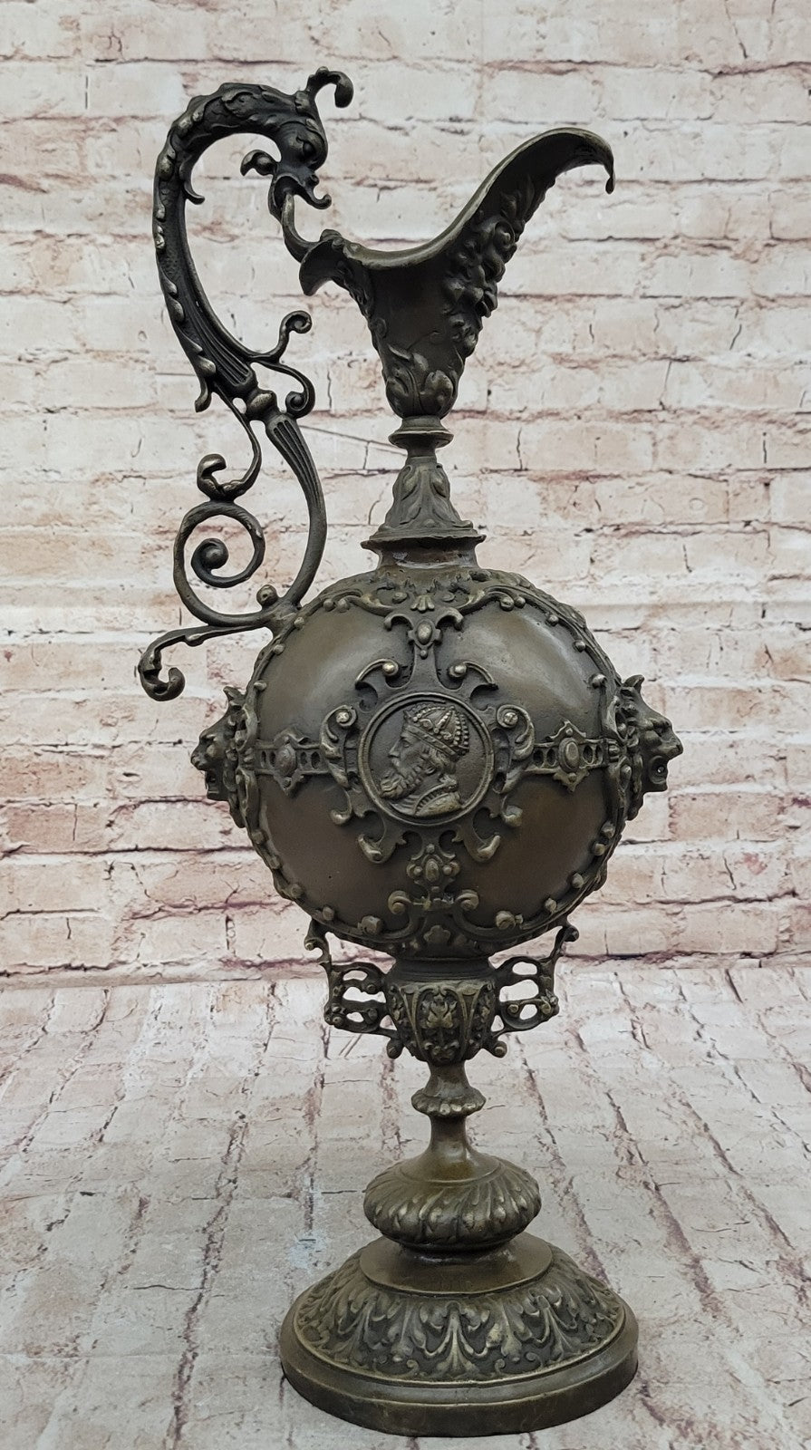 Handcrafted bronze sculpture SALE Vase Spout Decorative Elegant Figurine