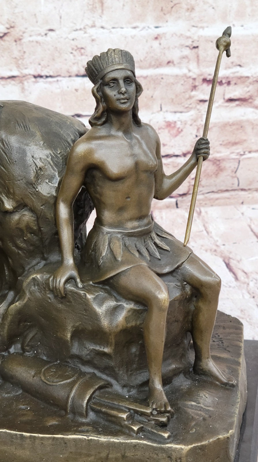 Clement A. Masier Bronze Statue "The Civilization of America Classic Artwork