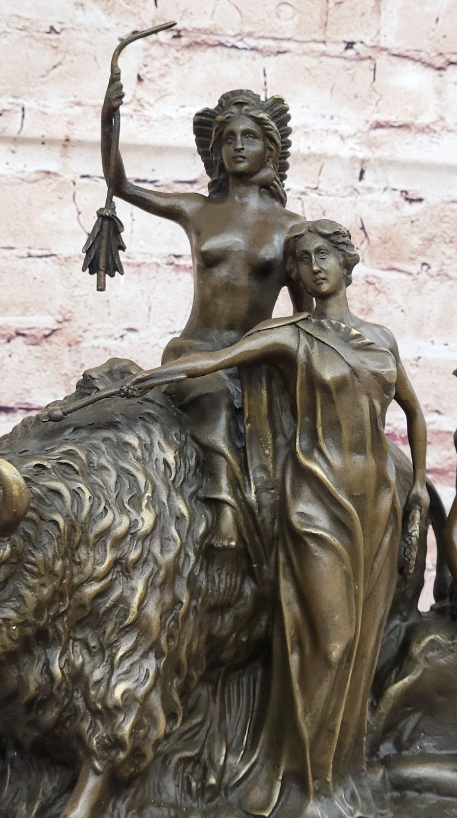 Clement A. Masier Bronze Statue "The Civilization of America Classic Artwork