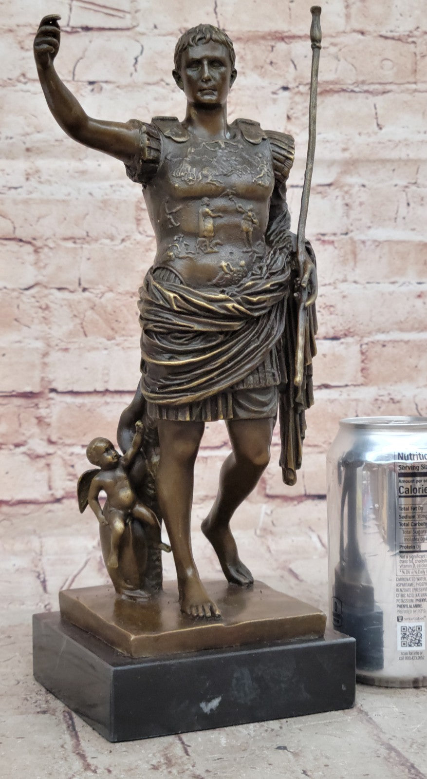 Caesar Vatican Italian Classic Art Portrait Bust Bronze Marble Statue Figurine