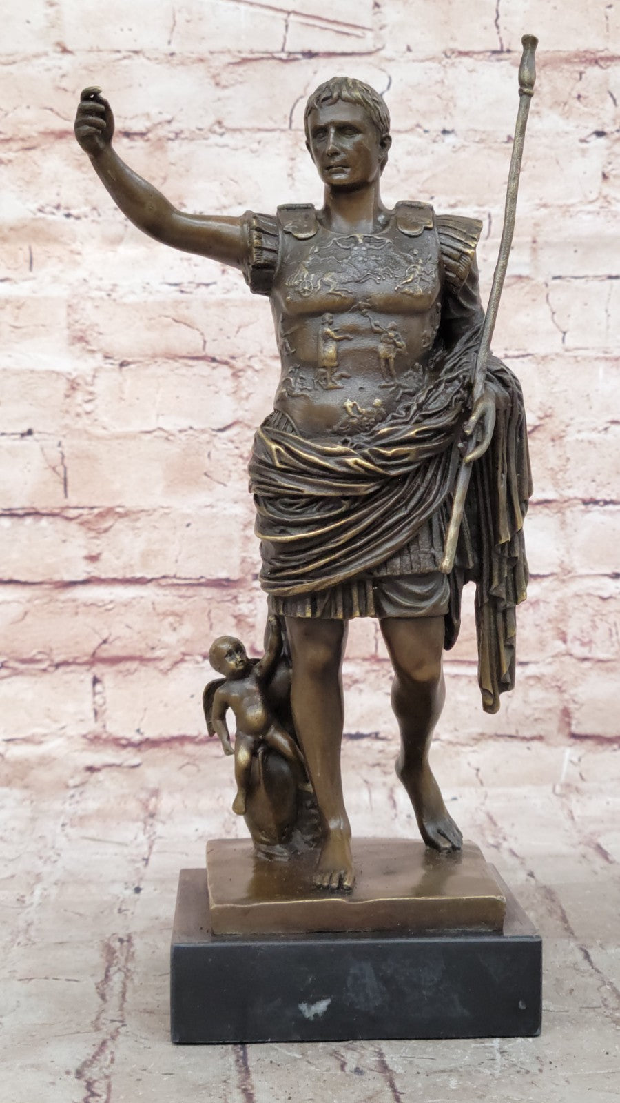 Caesar Vatican Italian Classic Art Portrait Bust Bronze Marble Statue Figurine