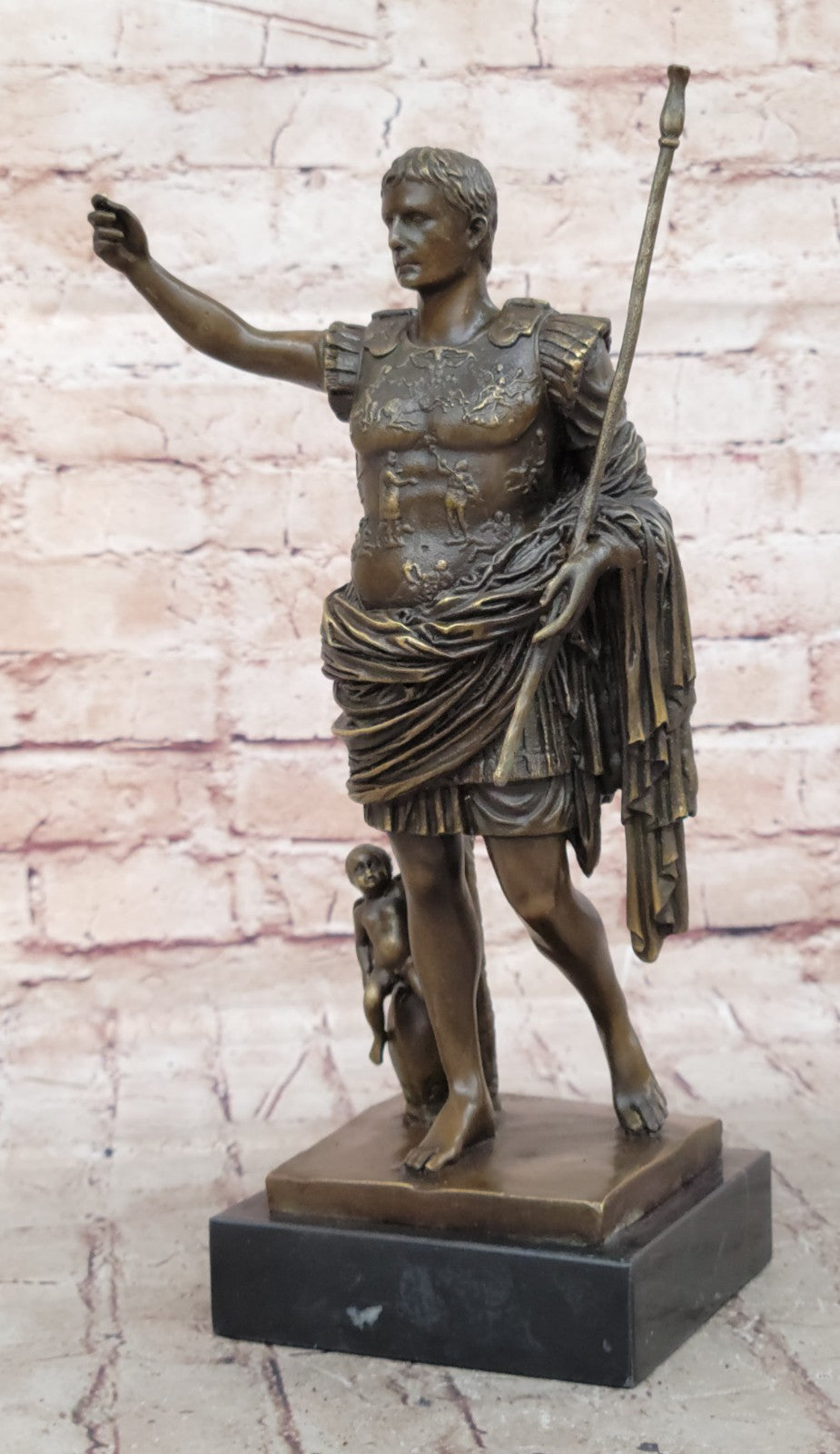 Caesar Vatican Italian Classic Art Portrait Bust Bronze Marble Statue Figurine