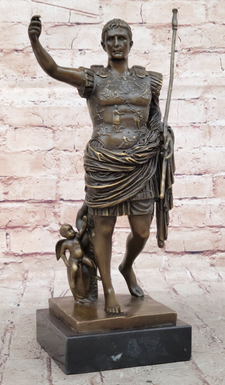 Caesar Vatican Italian Classic Art Portrait Bust Bronze Marble Statue Figurine
