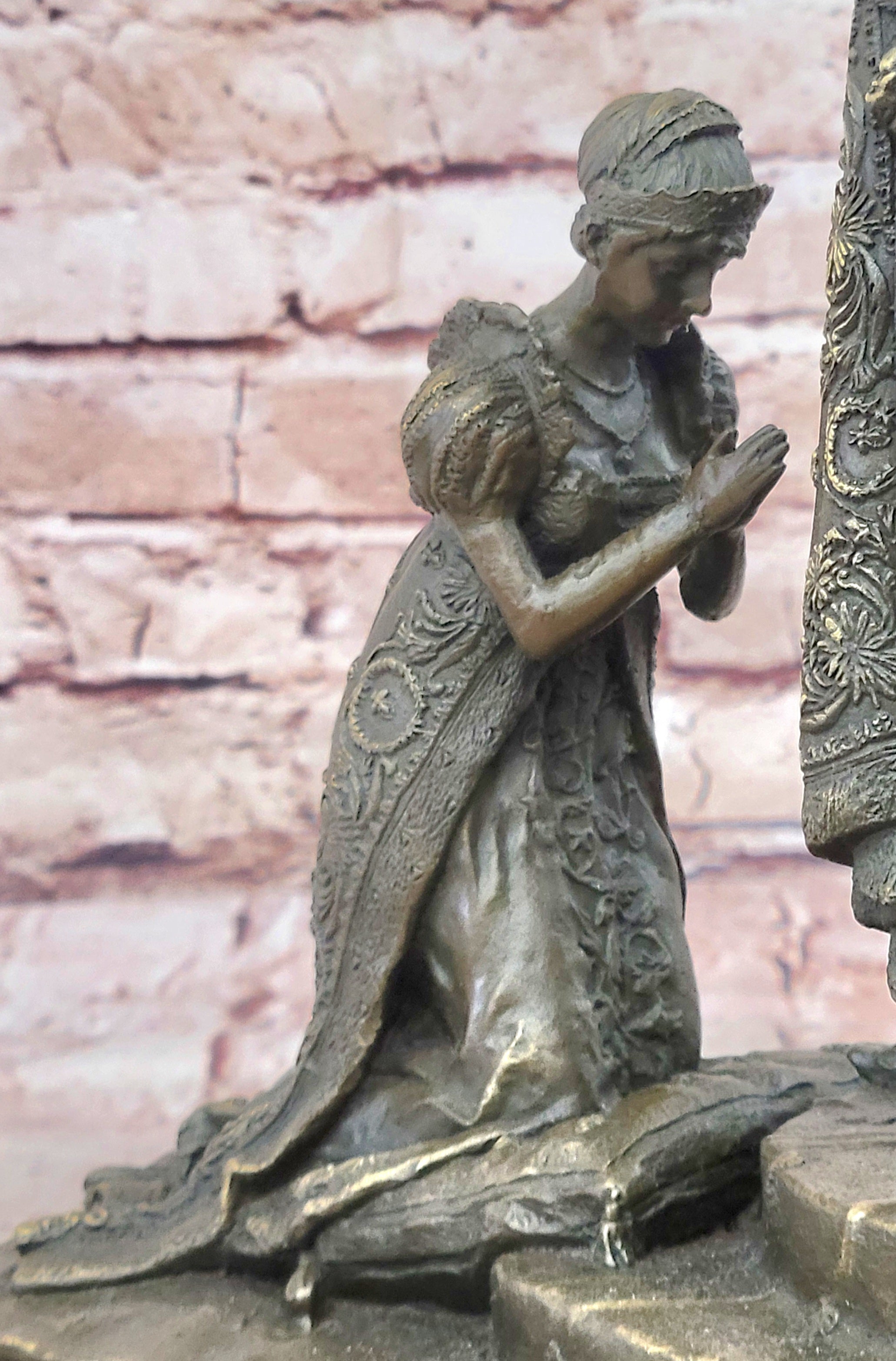 Napoleon and Josephine Bronze Sculpture Statue Fisher Signed Collectible Artwork