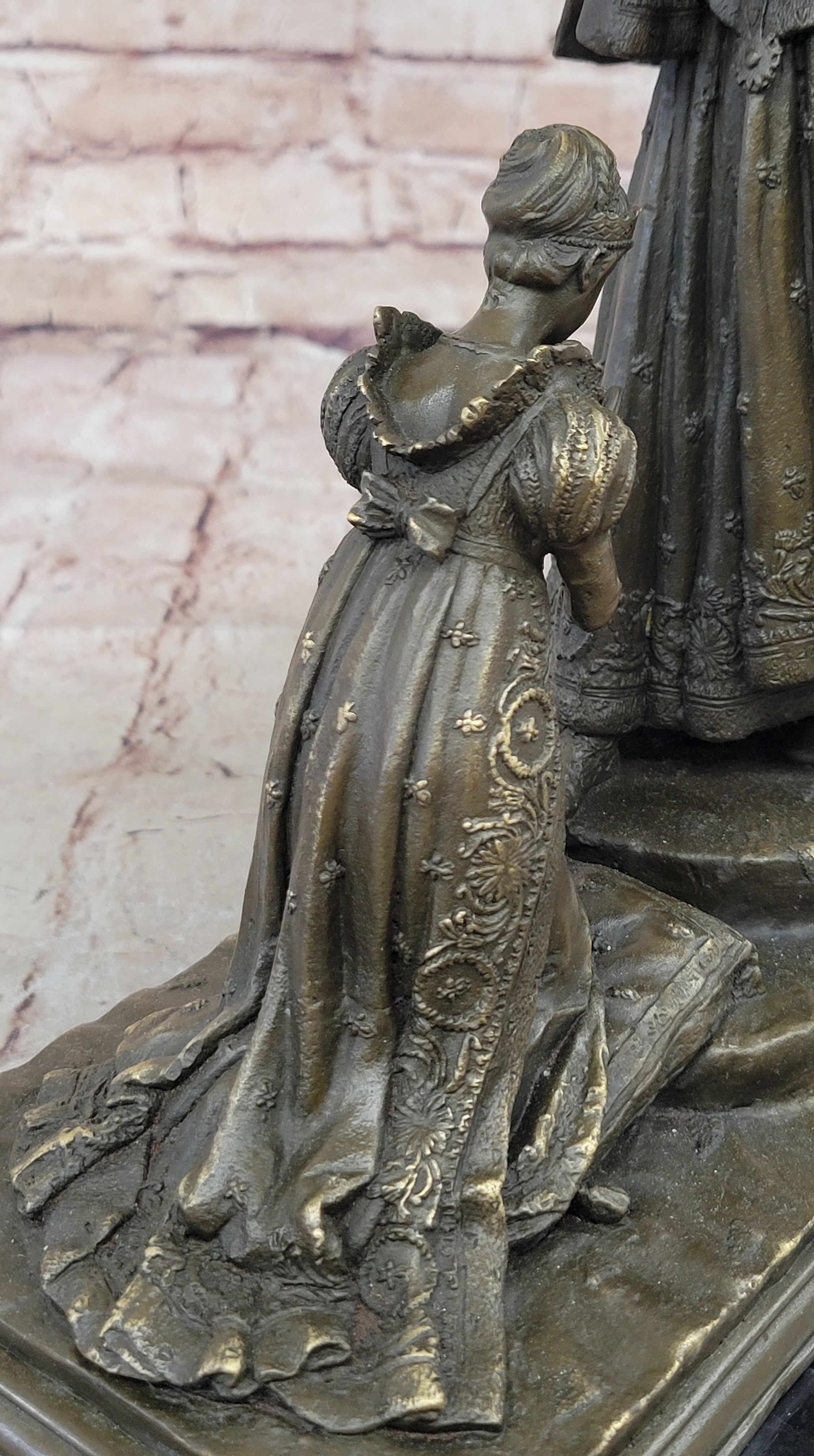 Napoleon and Josephine Bronze Sculpture Statue Fisher Signed Collectible Artwork