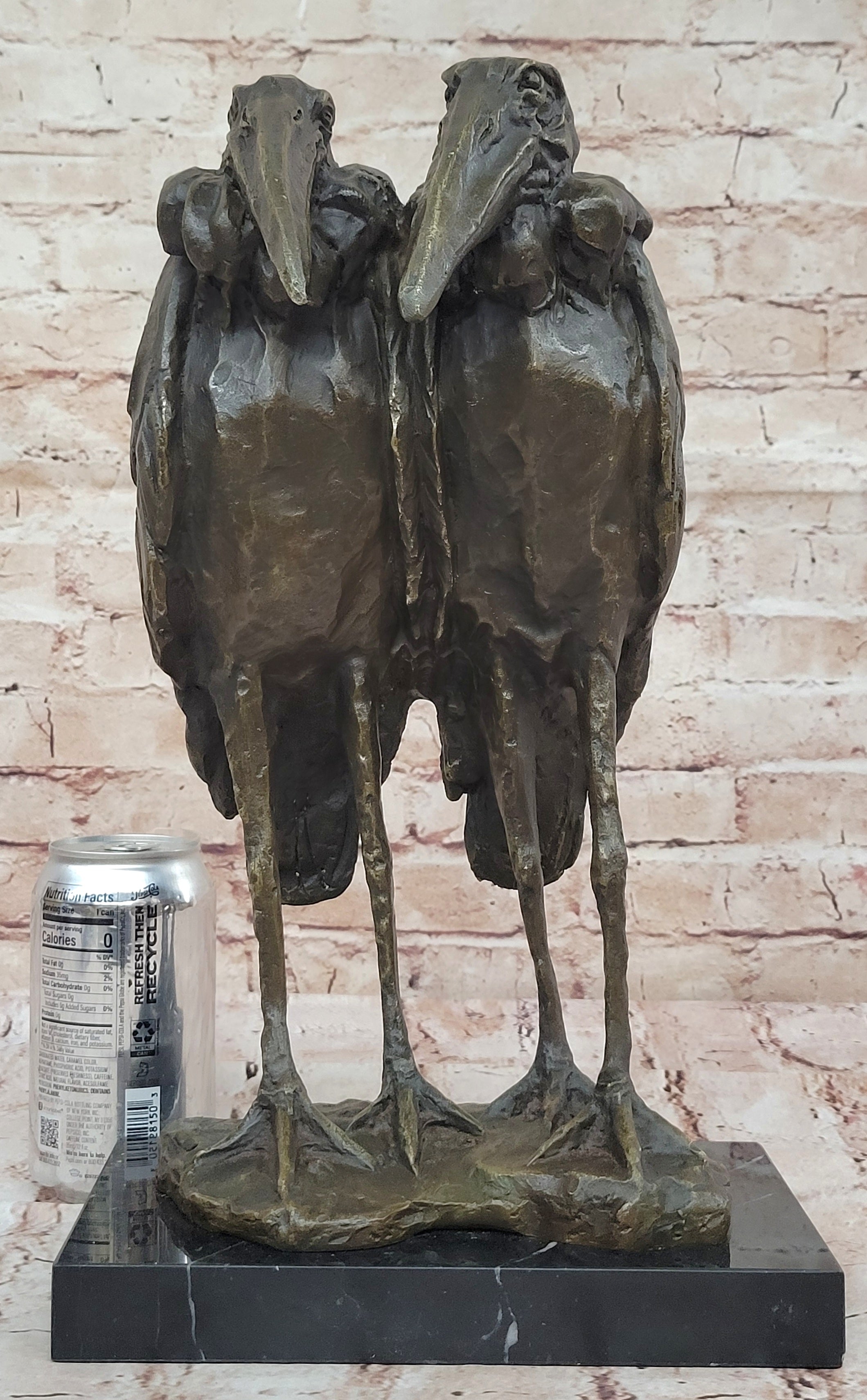 Egret Crane Heron Wetland Coastal Shorebird Wading Bird Art Bronze Marble Statue