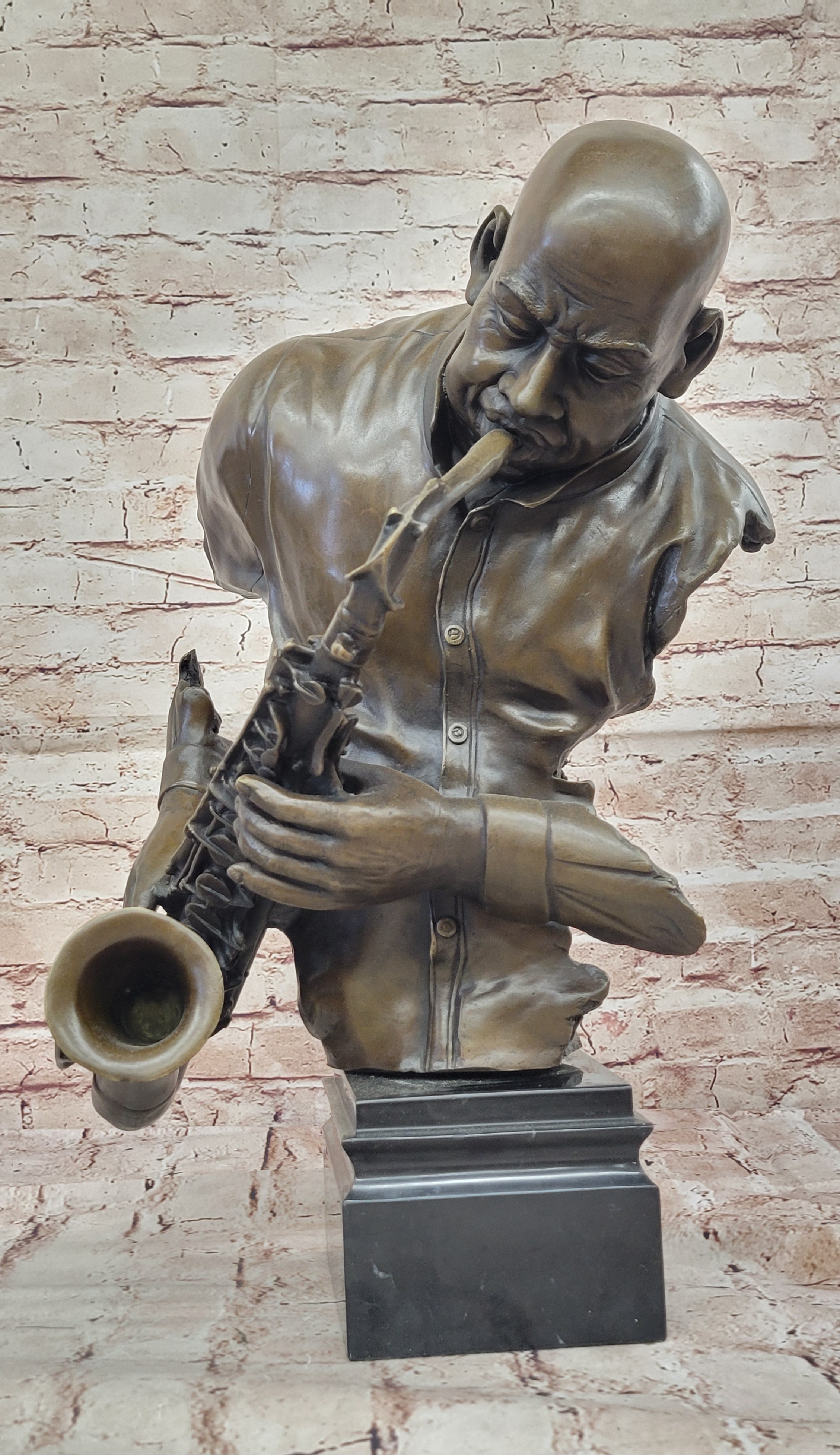 Signed Original Artwork Home Office Decoration Genuine Solid Bronze Figurine