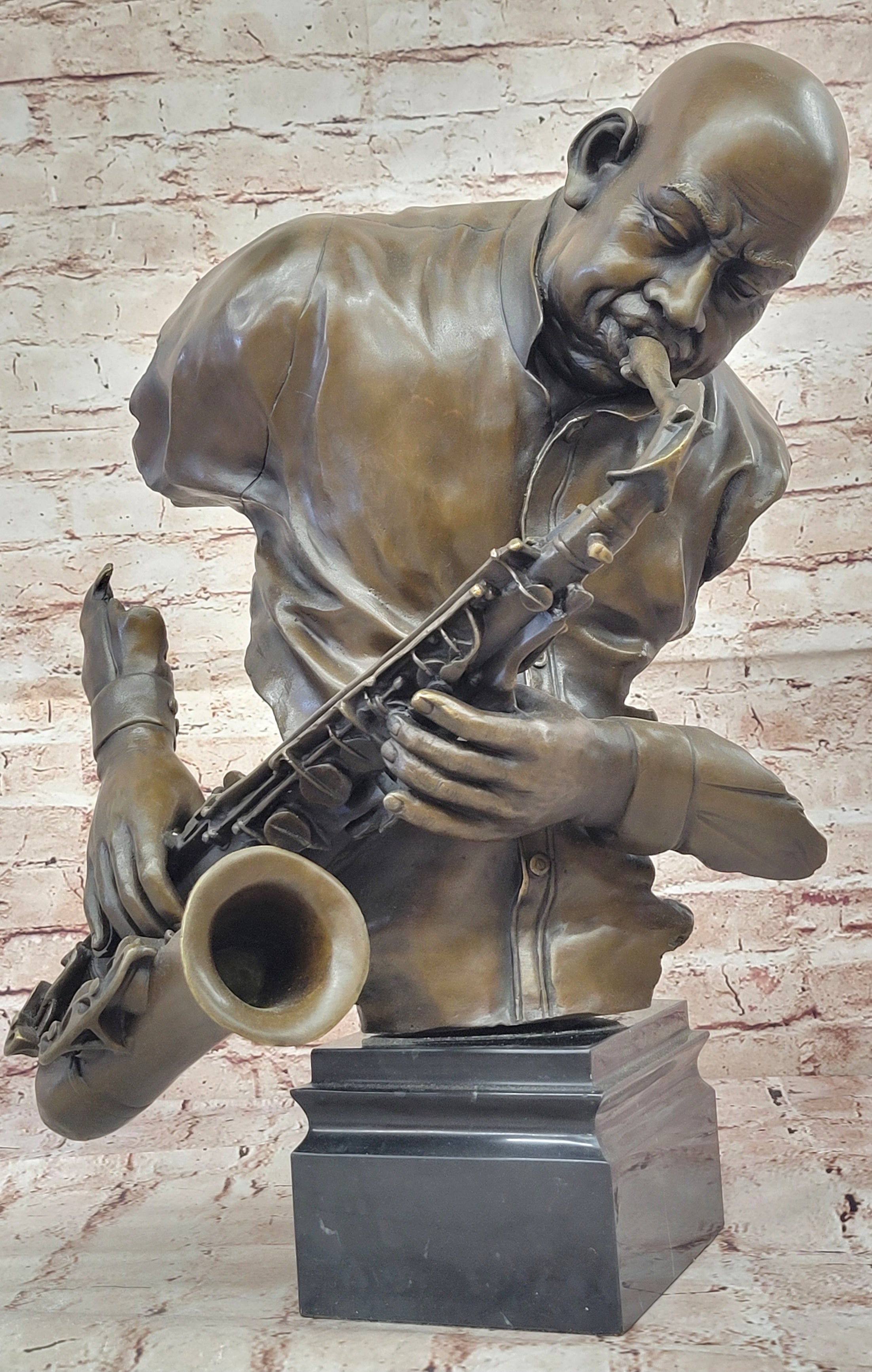 Signed Original Artwork Home Office Decoration Genuine Solid Bronze Figurine