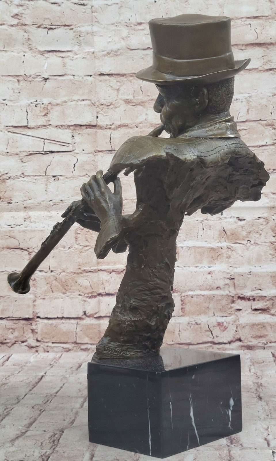 Bronze Sculpture Statue Clarinet Woodwind Player New Orleans Artist Street Music