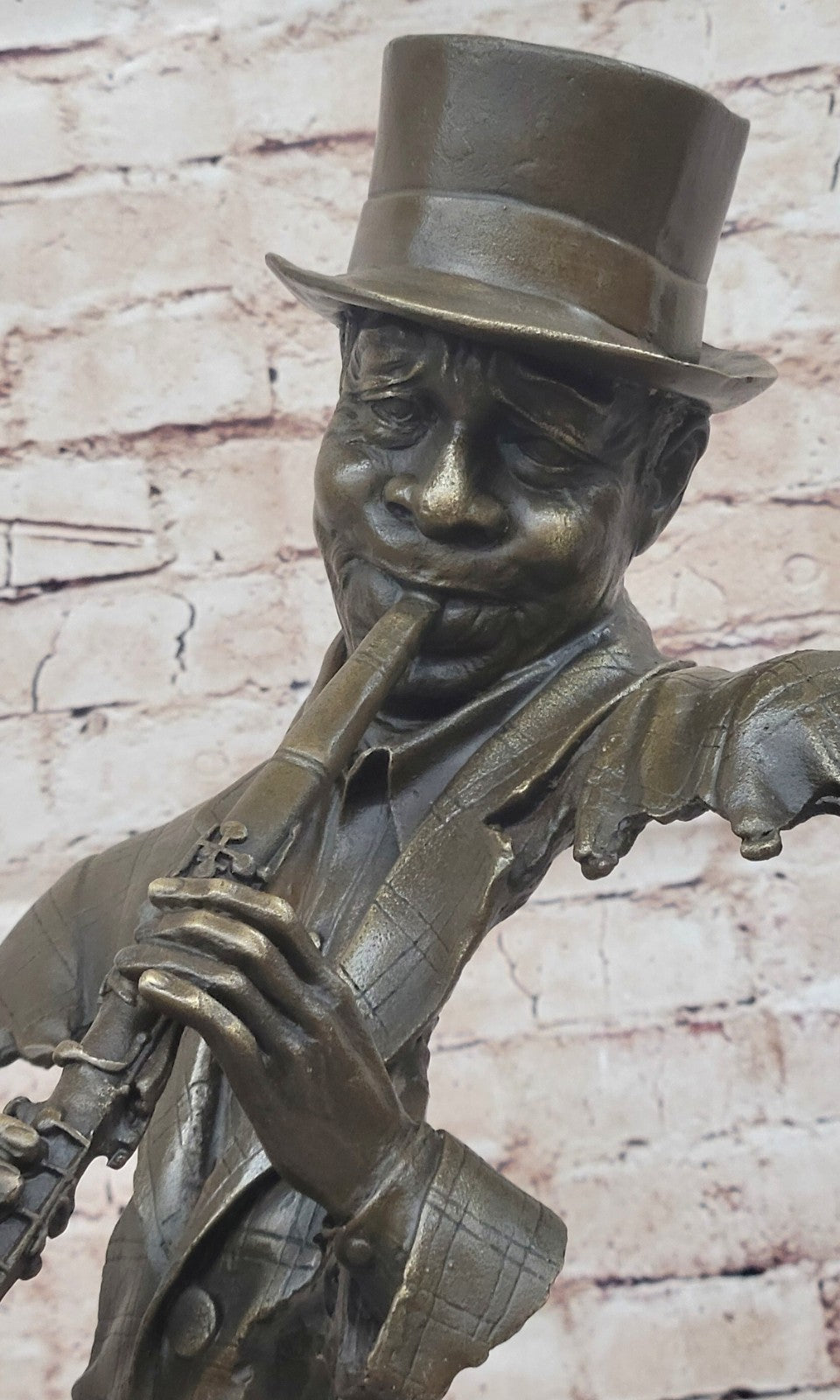 Bronze Sculpture Statue Clarinet Woodwind Player New Orleans Artist Street Music
