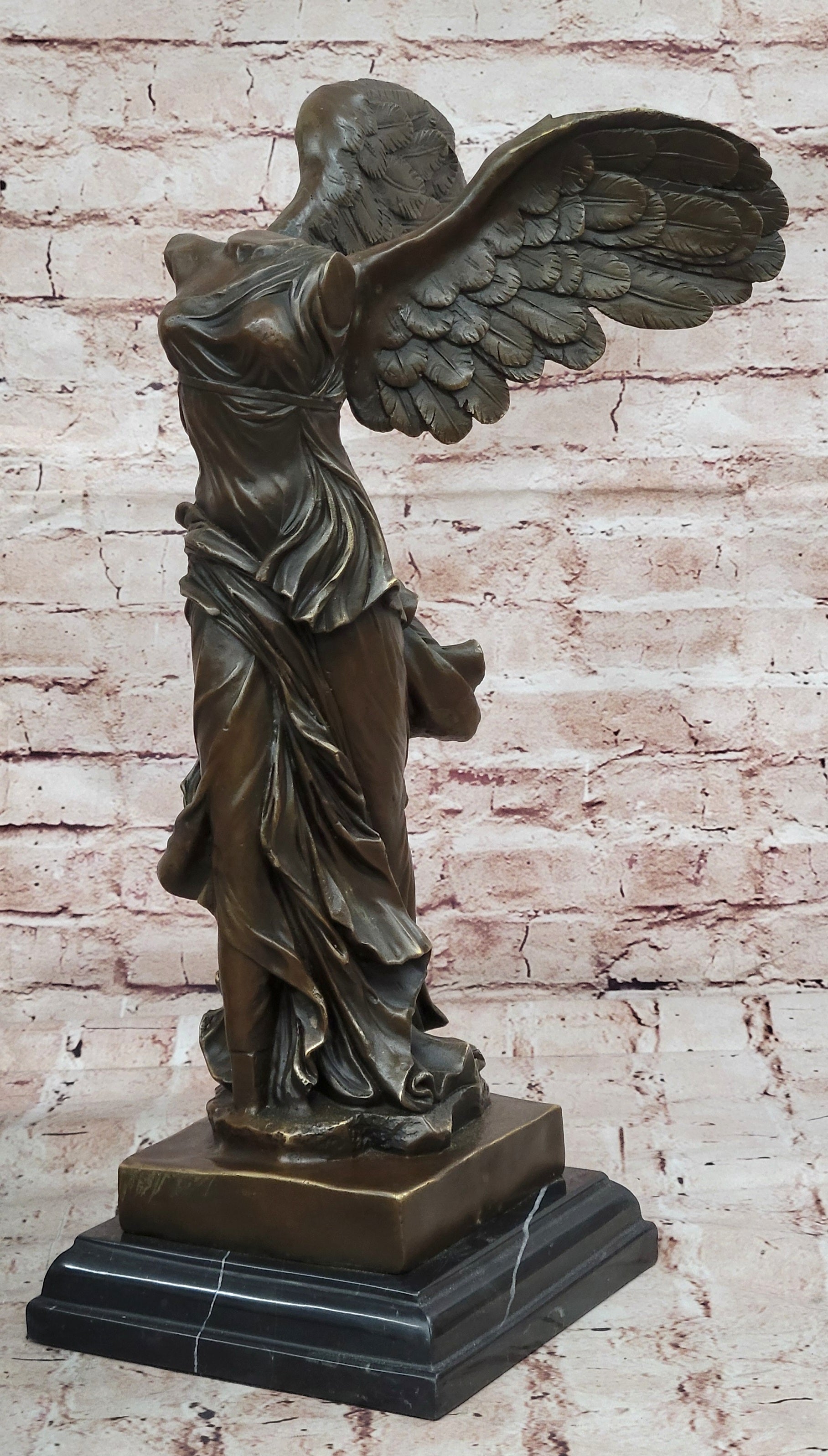 Archangels Nike Angel of Victory Bronze Sculpture Statue Home Office Decor