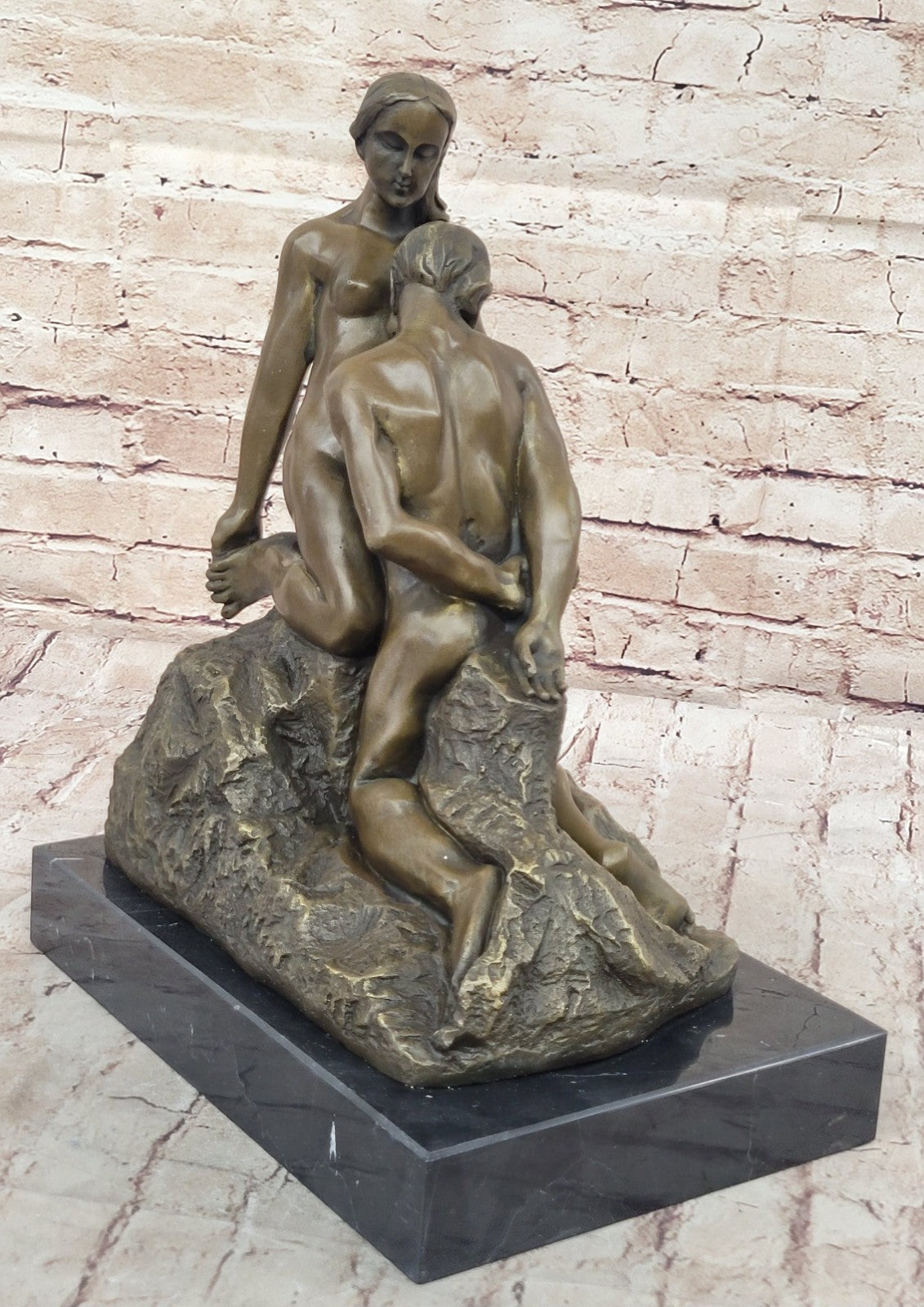 Rodin Eternal Idol Nude Erotic Bronze Marble Statue Figurine Sculpture Art Decor