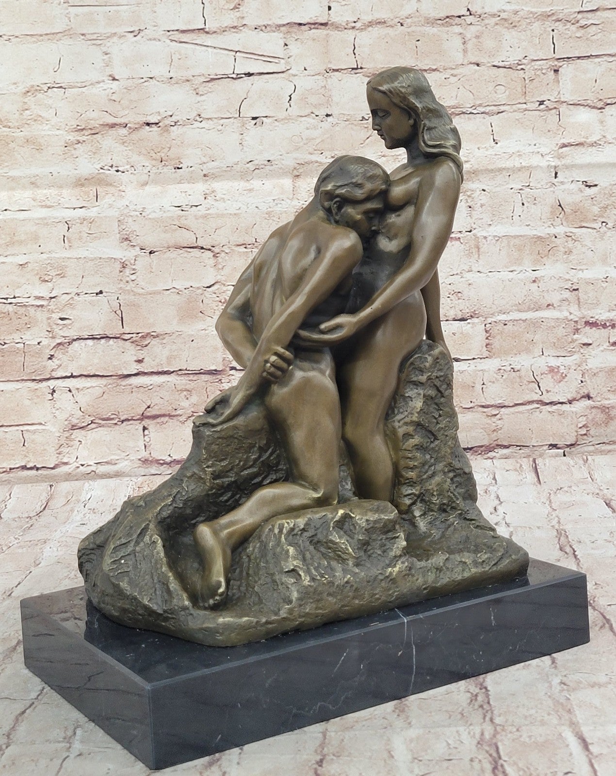 Rodin Eternal Idol Nude Erotic Bronze Marble Statue Figurine Sculpture Art Decor