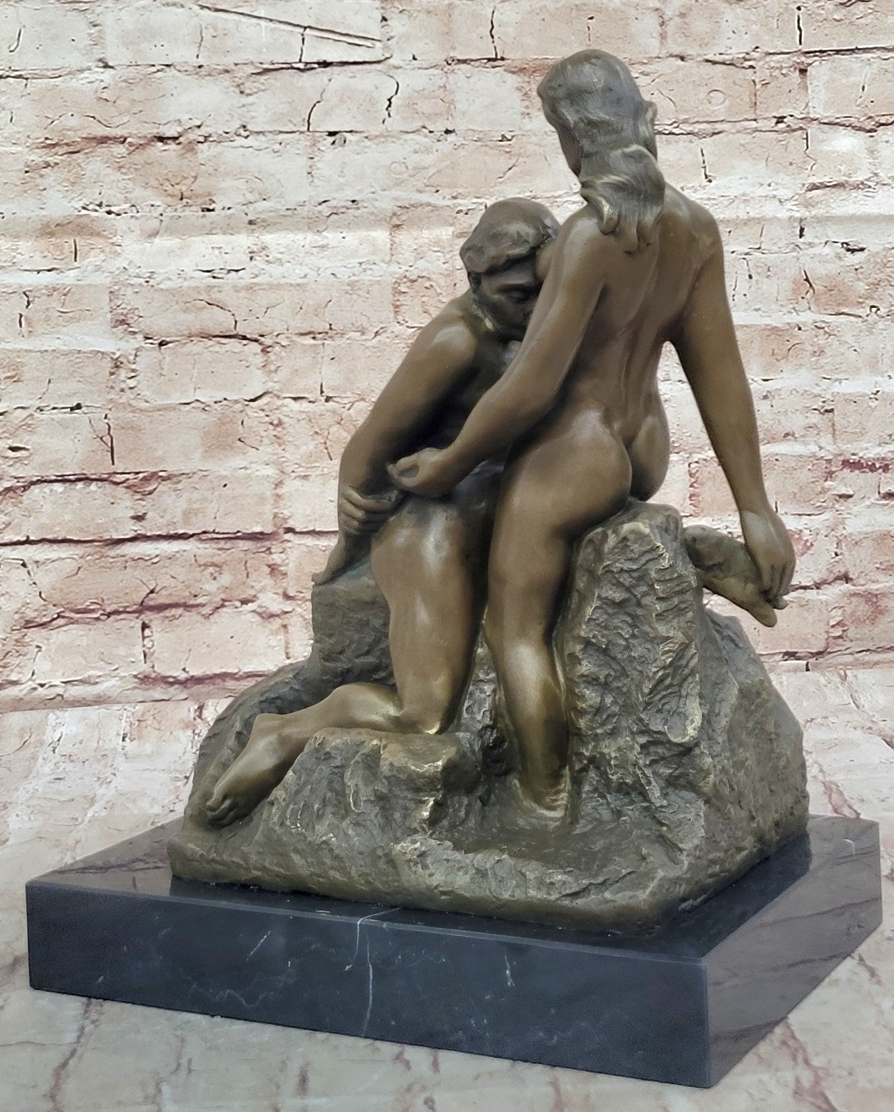 Rodin Eternal Idol Nude Erotic Bronze Marble Statue Figurine Sculpture Art Decor