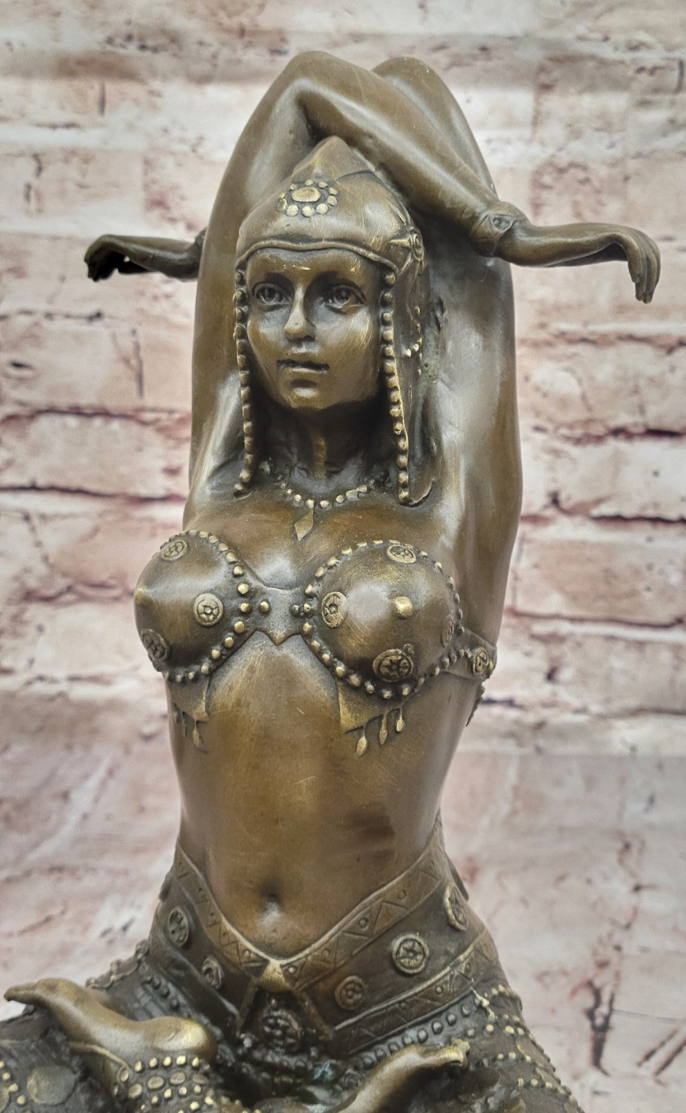 Handcrafted bronze sculpture SALE Art Meditation Yoga Lady Lost Wax Method