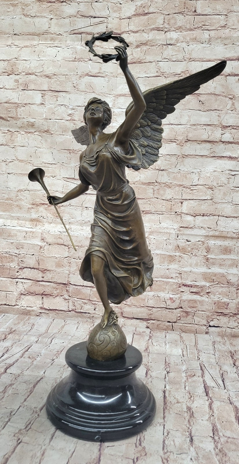 Marble Victory Winged Nike Samothrace *DEAL* Bronze Sculpture Statue Figurine