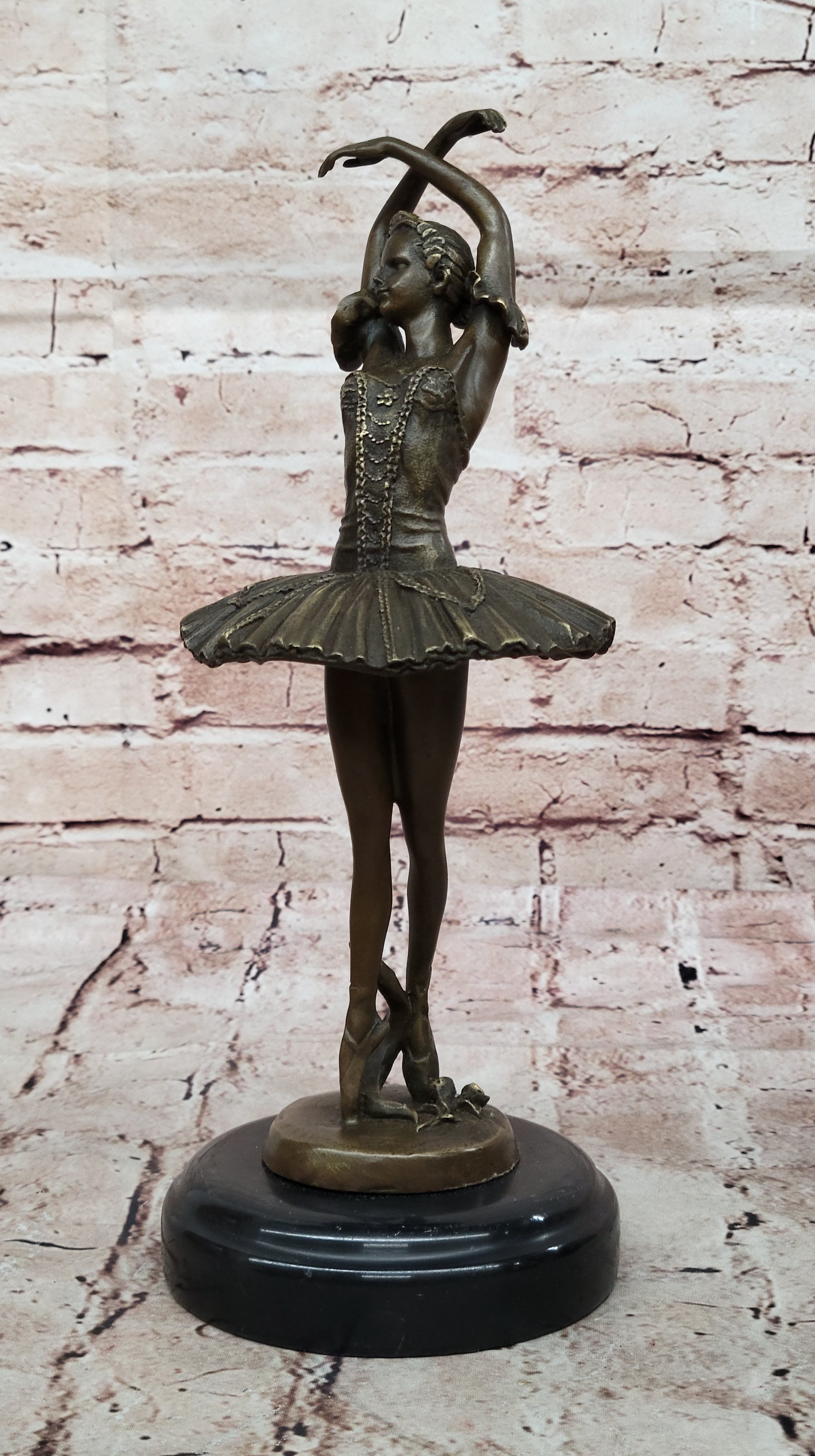 Bronze Handcrafted Art  Sculpture Prima Ballerina Dancer Ballet Statue Metal