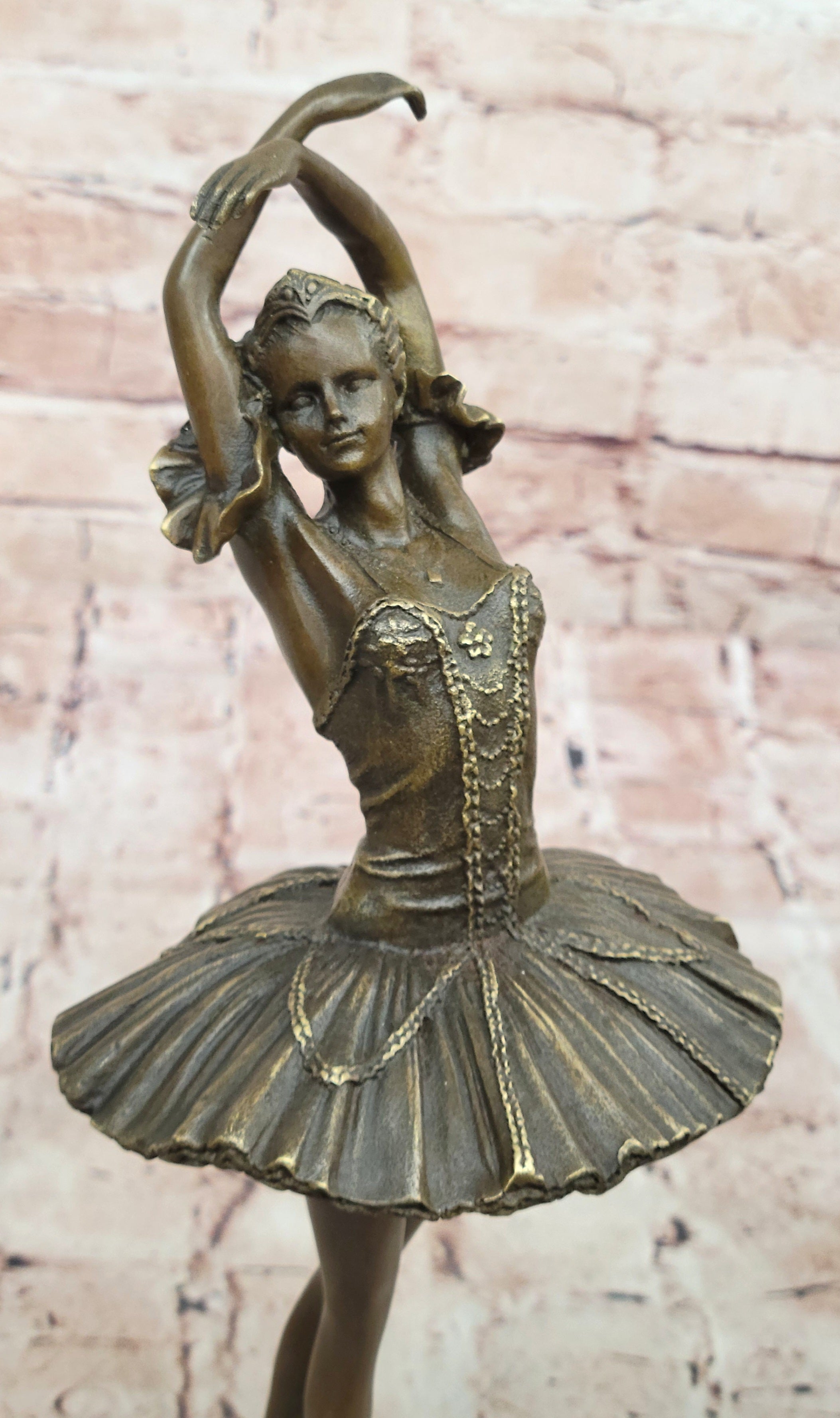 Bronze Handcrafted Art  Sculpture Prima Ballerina Dancer Ballet Statue Metal