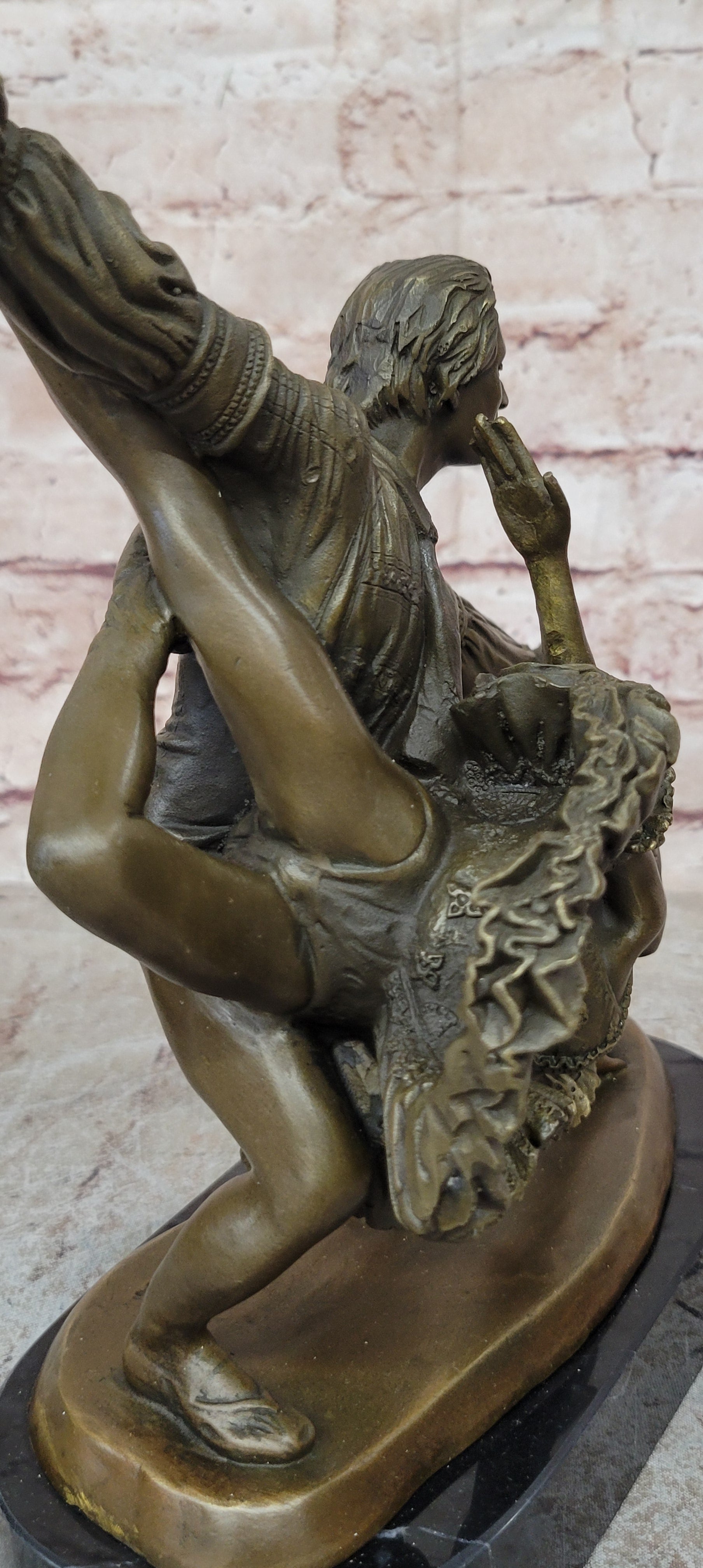 Amazing Original Bronze Sculpture By Aldo Vitaleh. Two Ballet Dancers. Signed.  Artwork