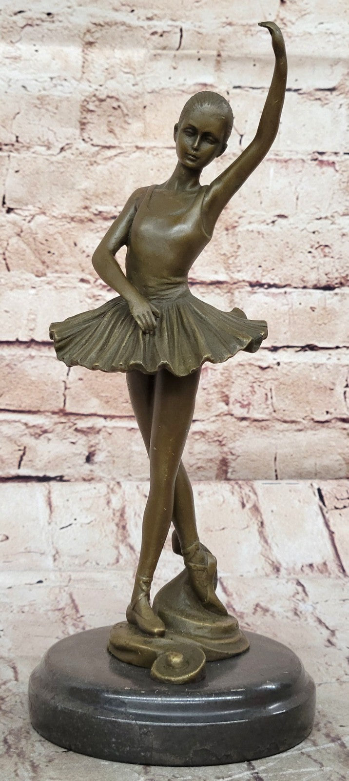 Art Deco Bronze Ballerina Ballet Statue Sculpture Abstract Artwork Mid century