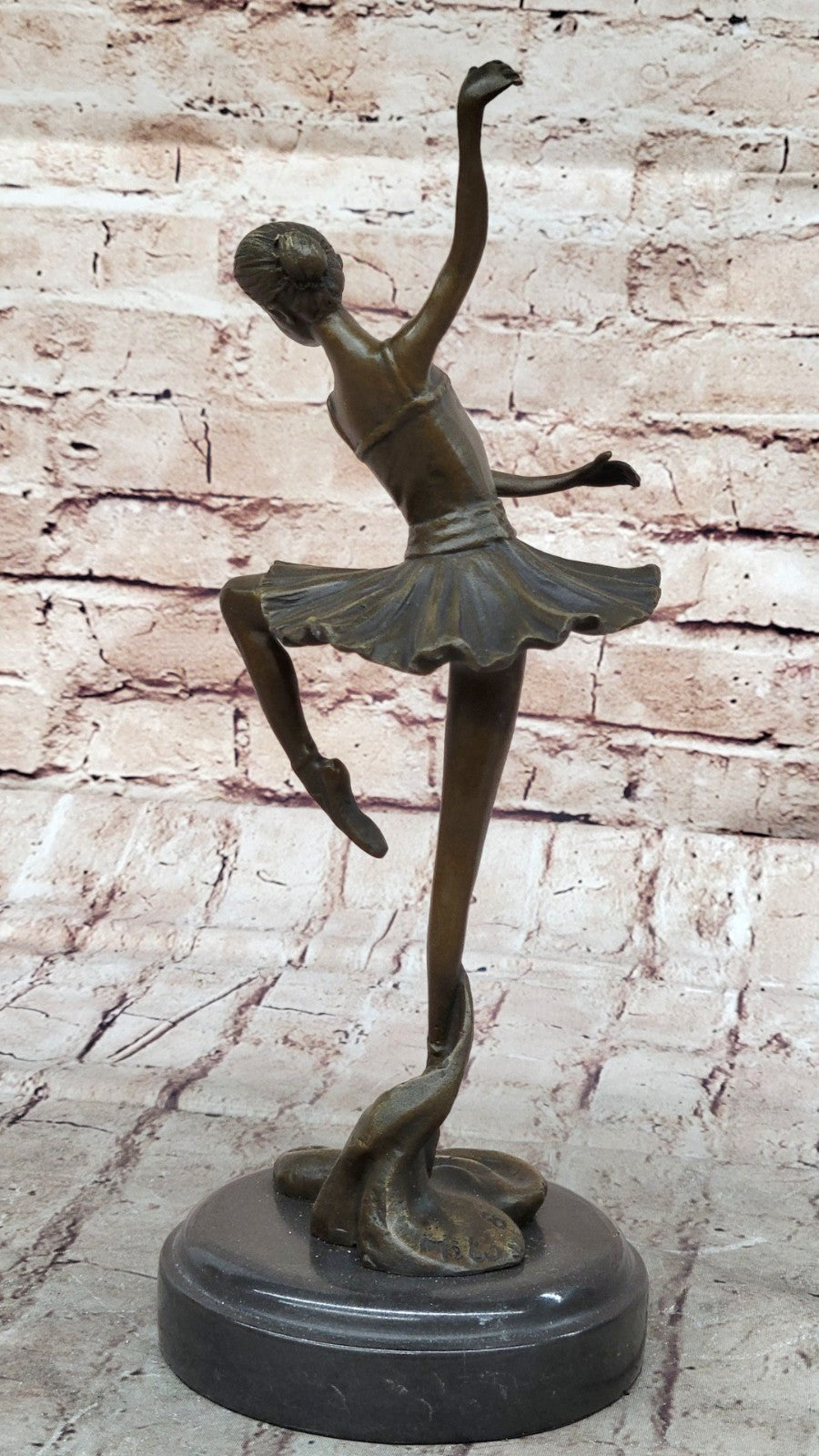 Abstract Ballerina Lost Wax By Milo Art Bronze Sculpture Statue Figurine Figure