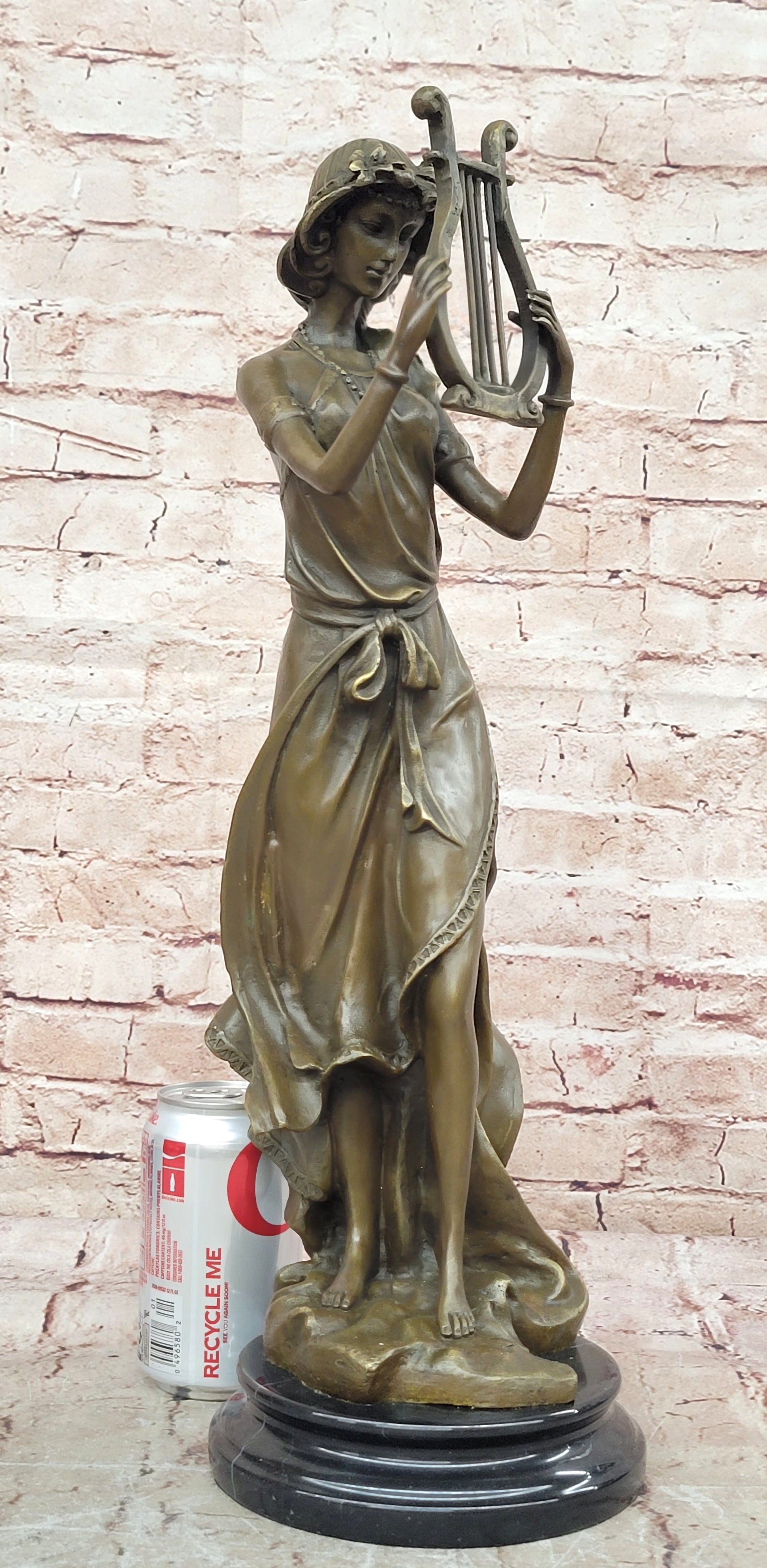 Signed Original Artwork by French Artist Jean Patoue 100% Solid Bronze Statue
