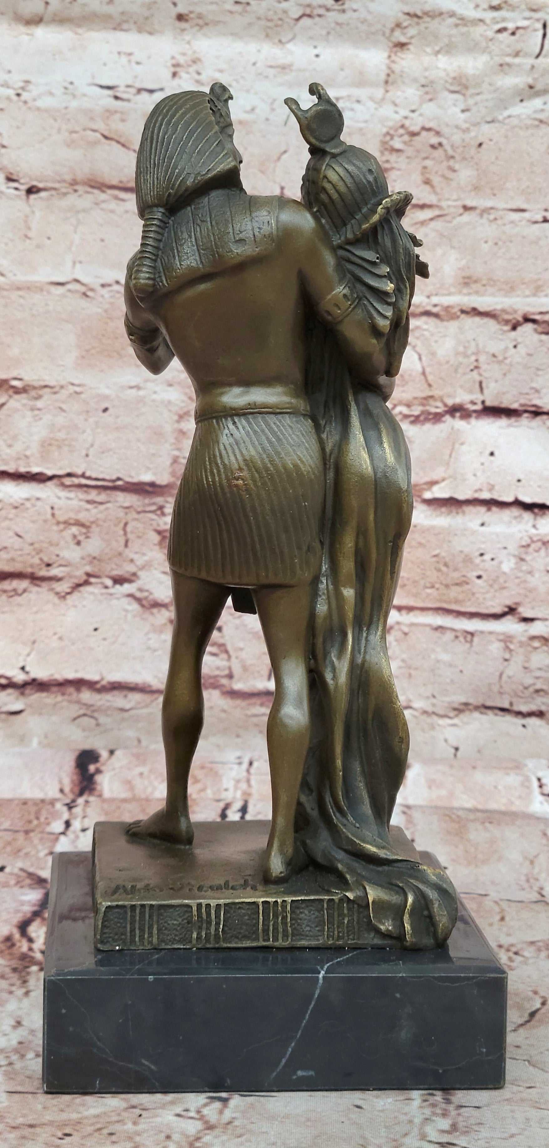 Beautiful Egyptian Queen Nefertiti Feron Egypt king Bronze Statue Figure Nude